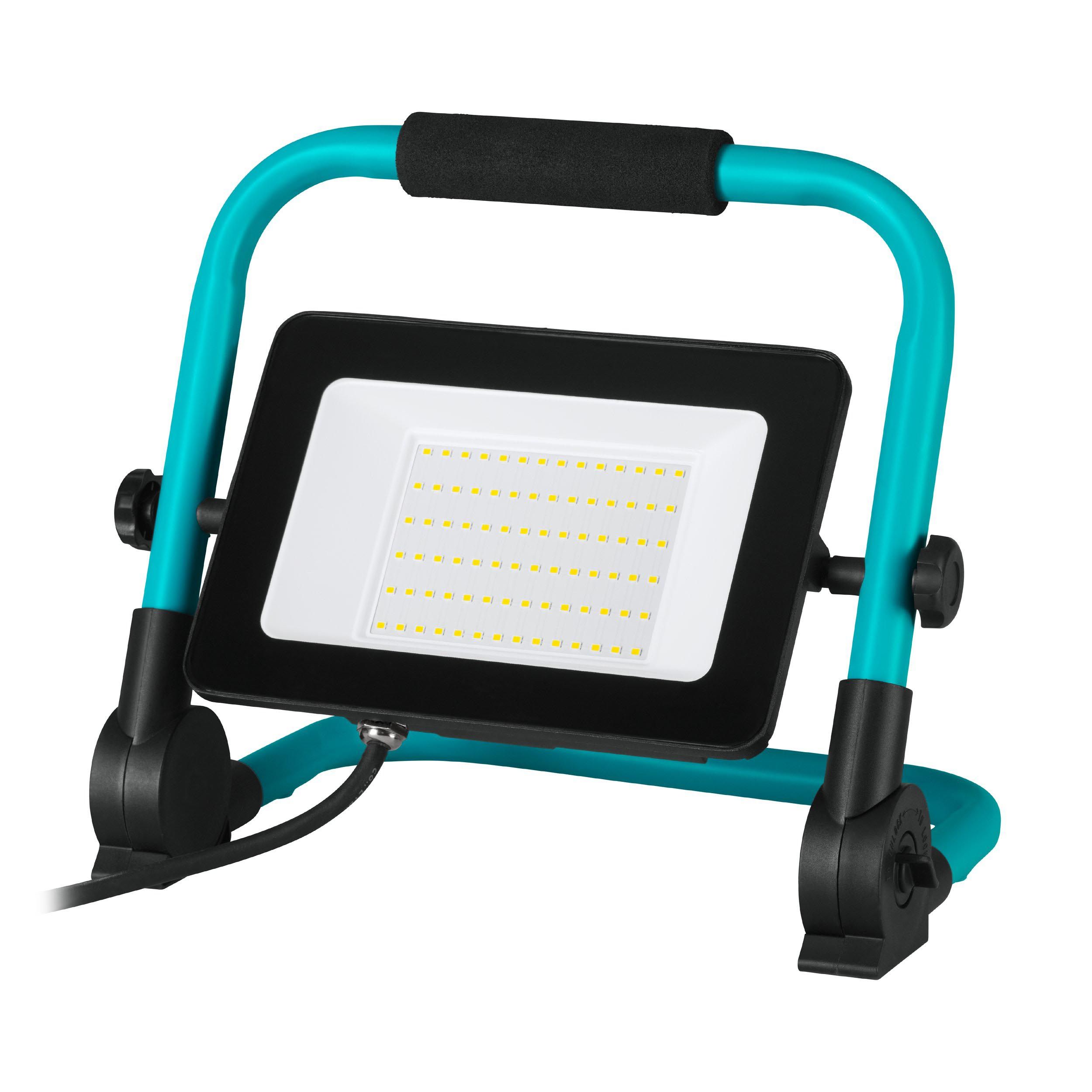 Projecteur extérieur LED AVELAR noir/vert eau L25cm
