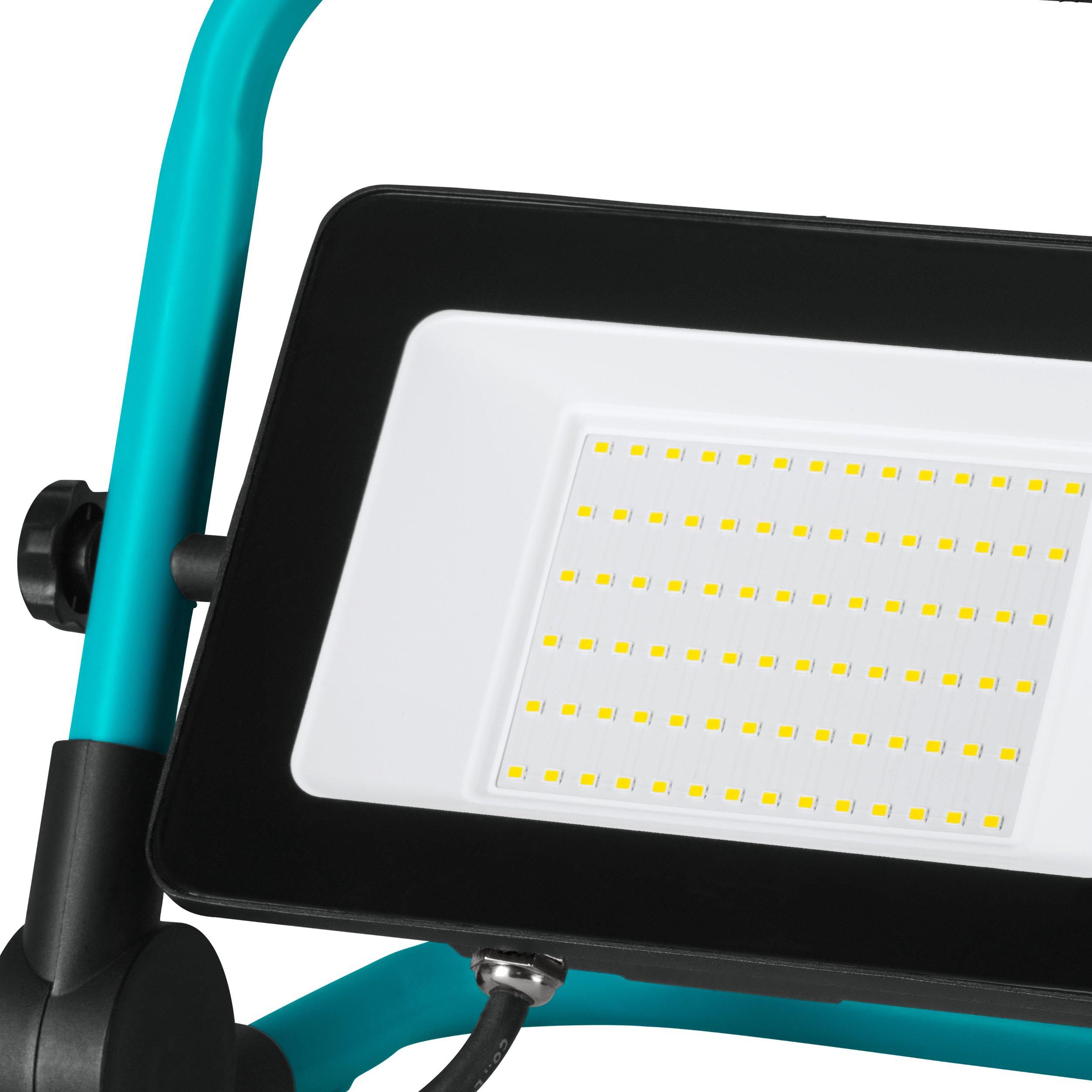 Projecteur extérieur LED AVELAR noir/vert eau L25cm