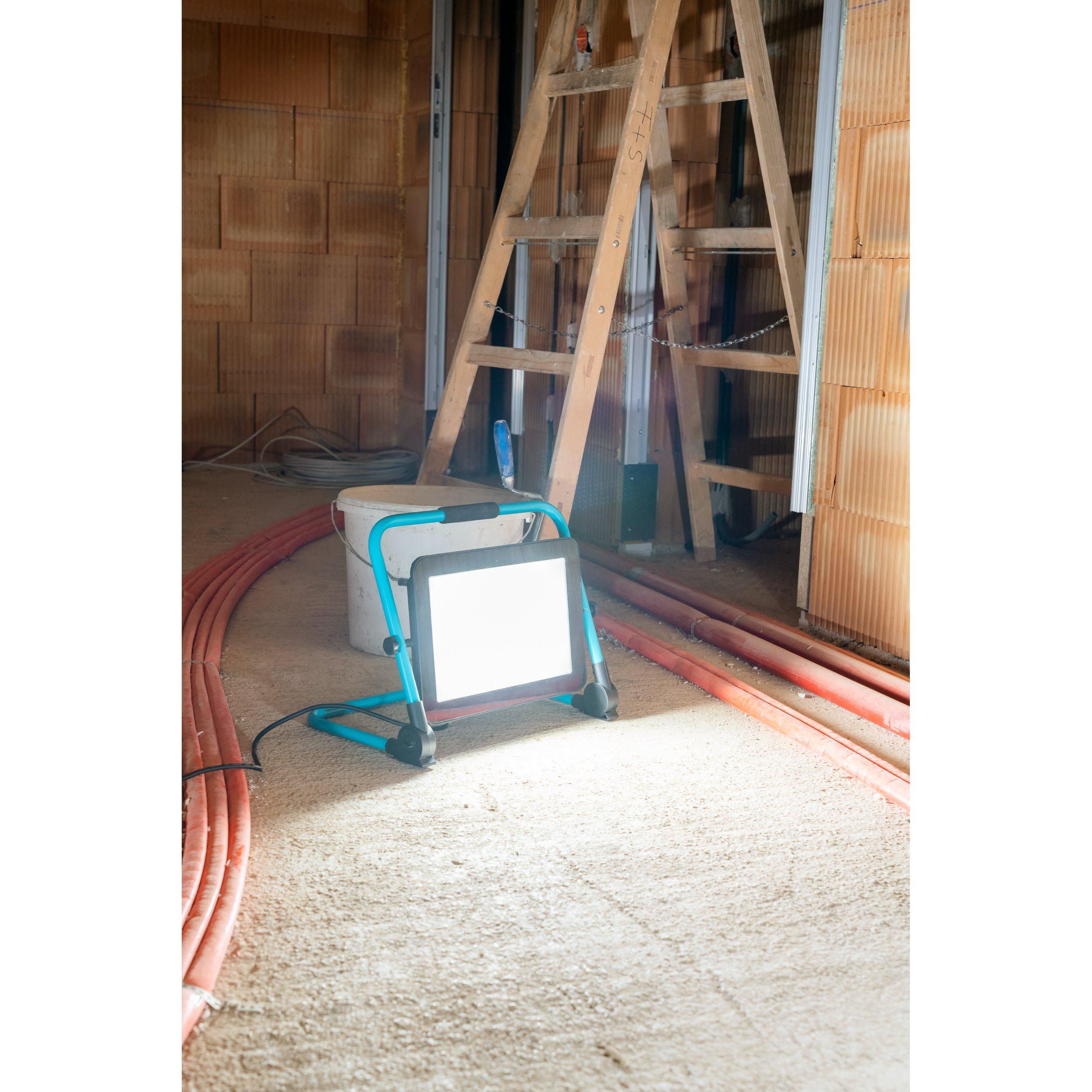 Projecteur extérieur LED AVELAR noir/vert eau L36cm