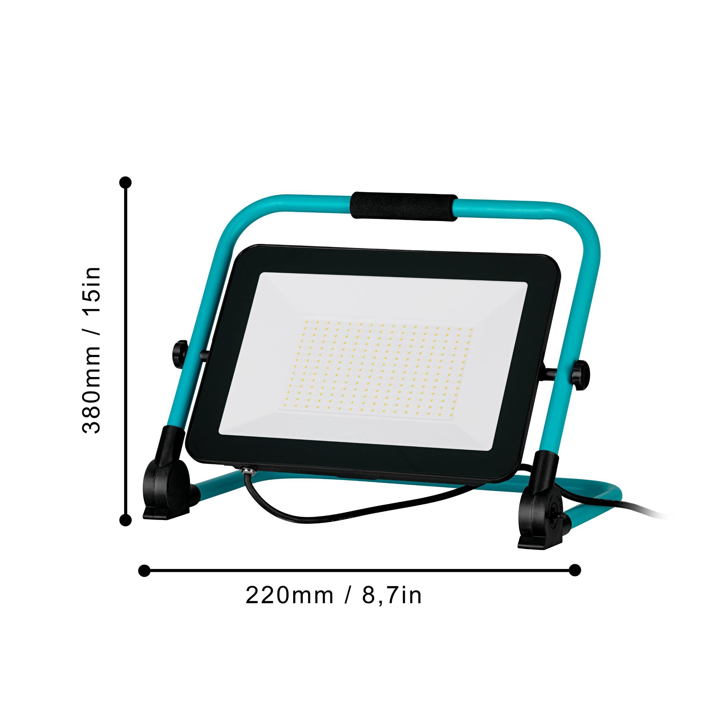 Projecteur extérieur LED AVELAR noir/vert eau L36cm