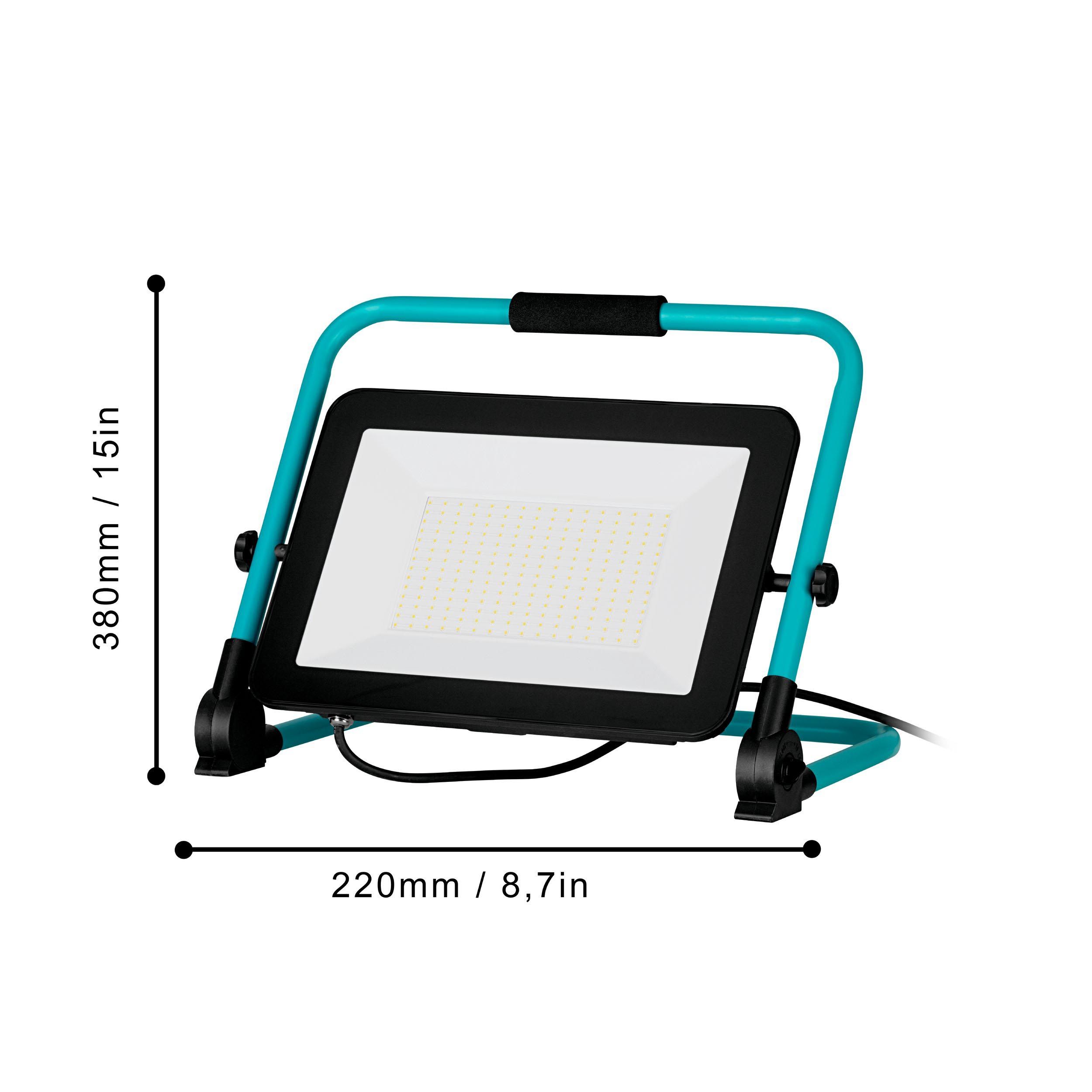 Projecteur extérieur LED AVELAR noir/vert eau L36cm