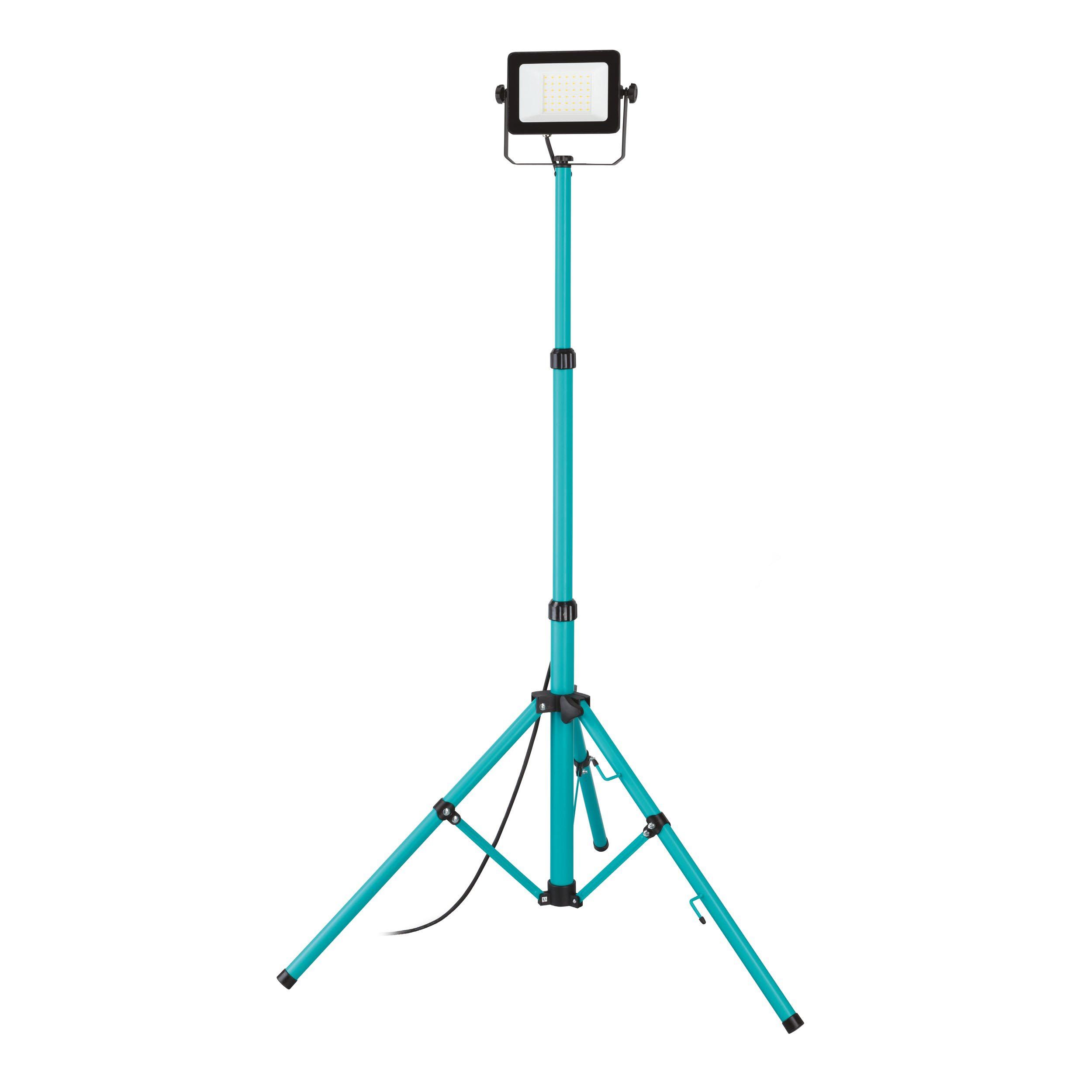 Projecteur extérieur LED AVELAR noir/vert eau H180,5cm