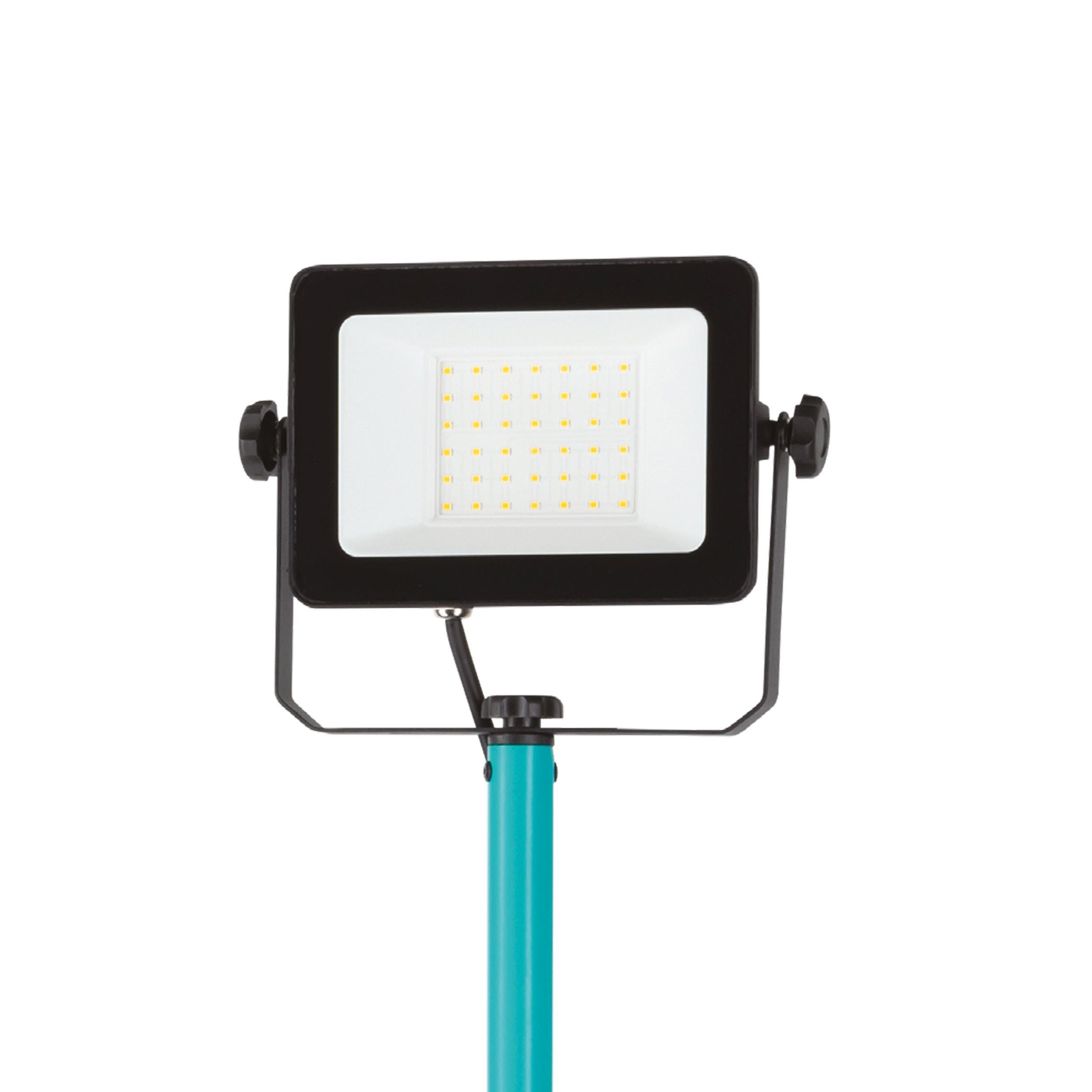 Projecteur extérieur LED AVELAR noir/vert eau H180,5cm