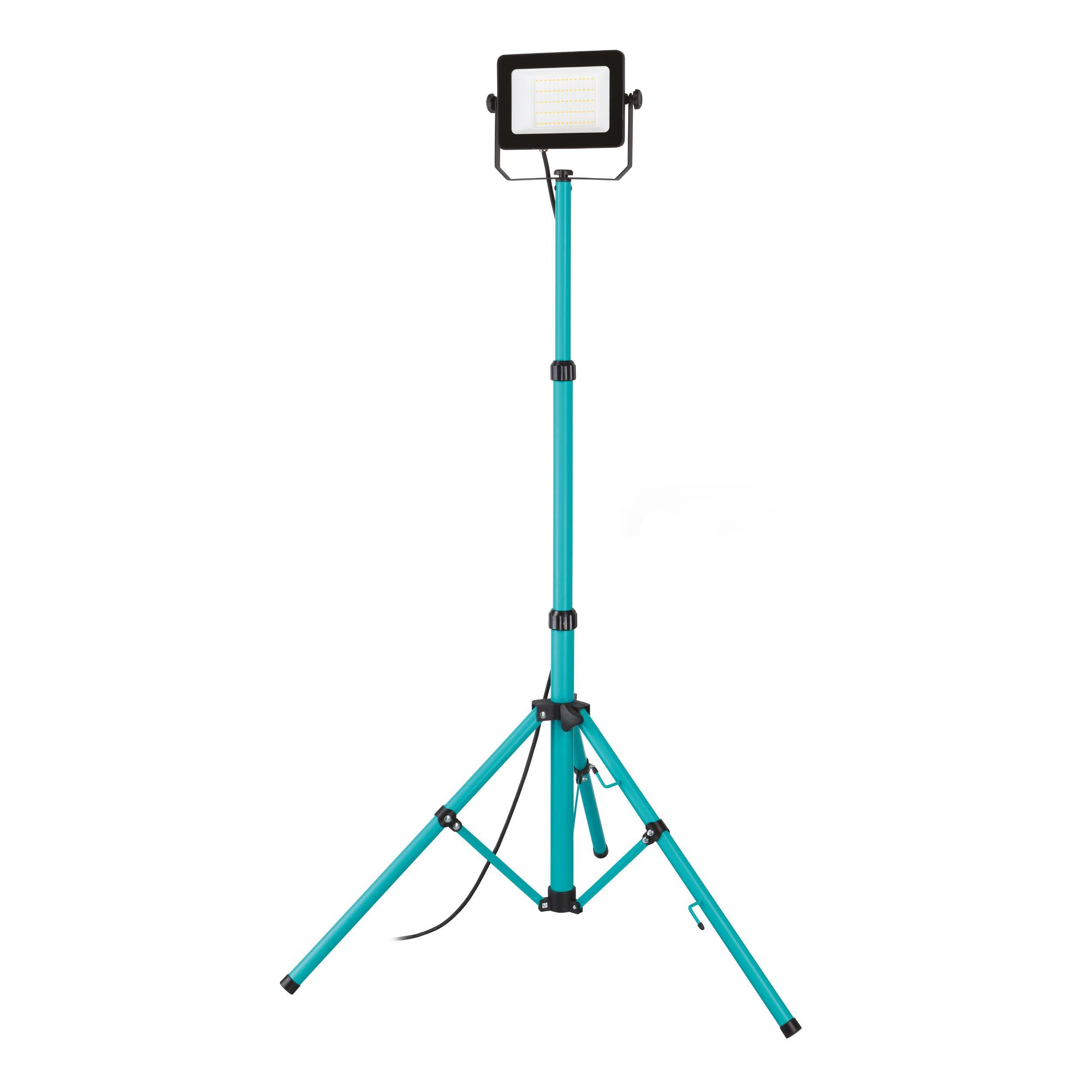 Projecteur extérieur LED AVELAR noir/vert eau H180,5cm