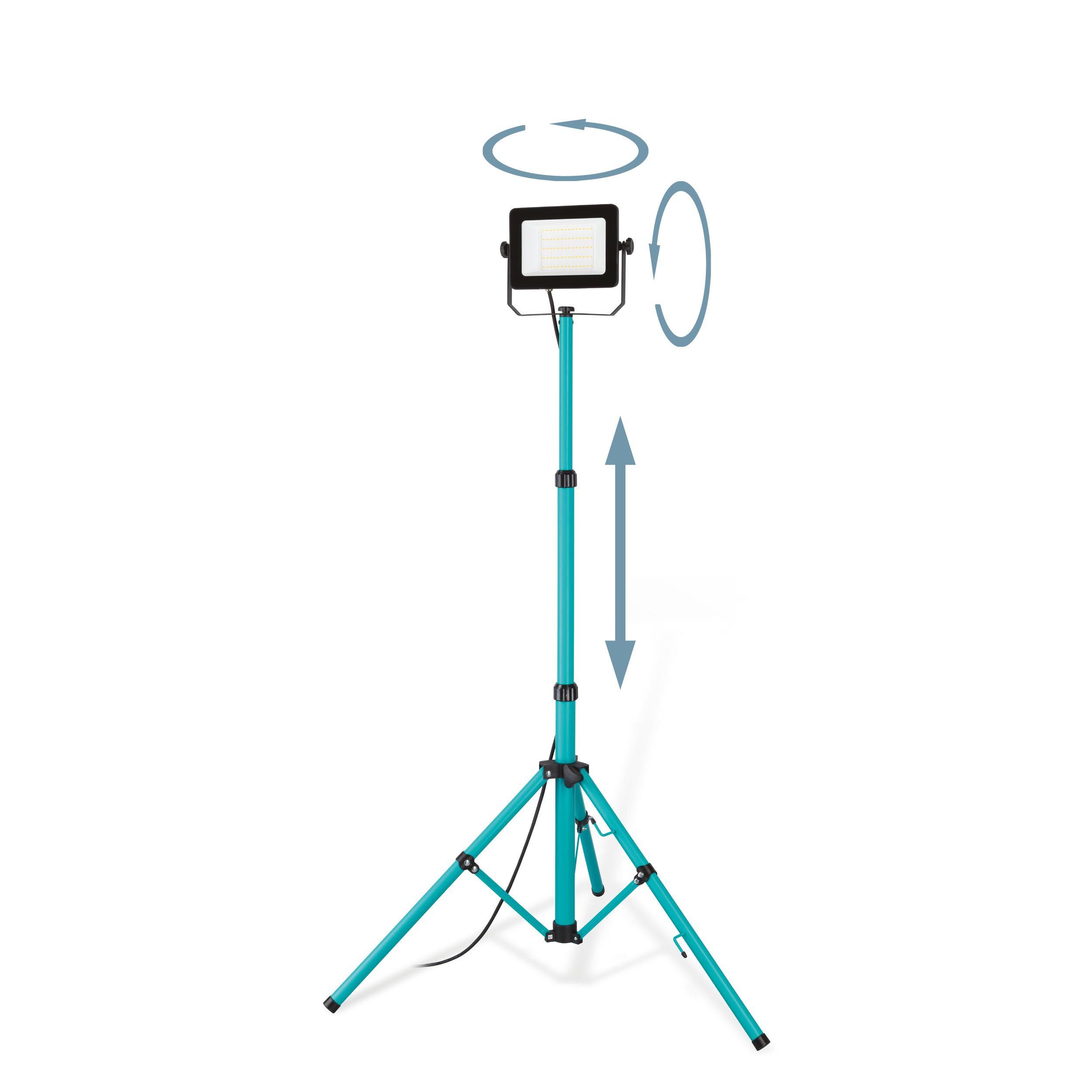 Projecteur extérieur LED AVELAR noir/vert eau H180,5cm