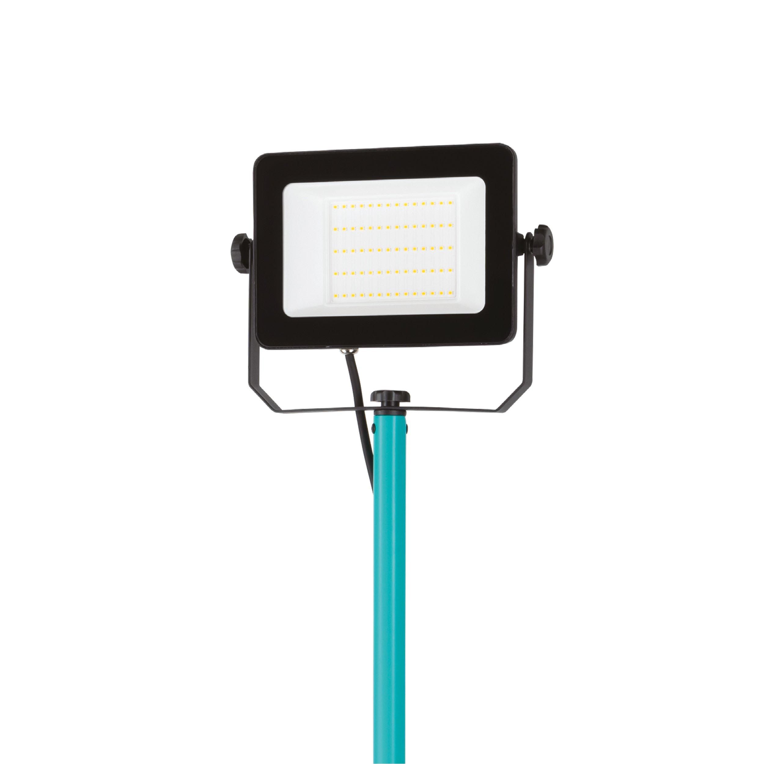 Projecteur extérieur LED AVELAR noir/vert eau H180,5cm
