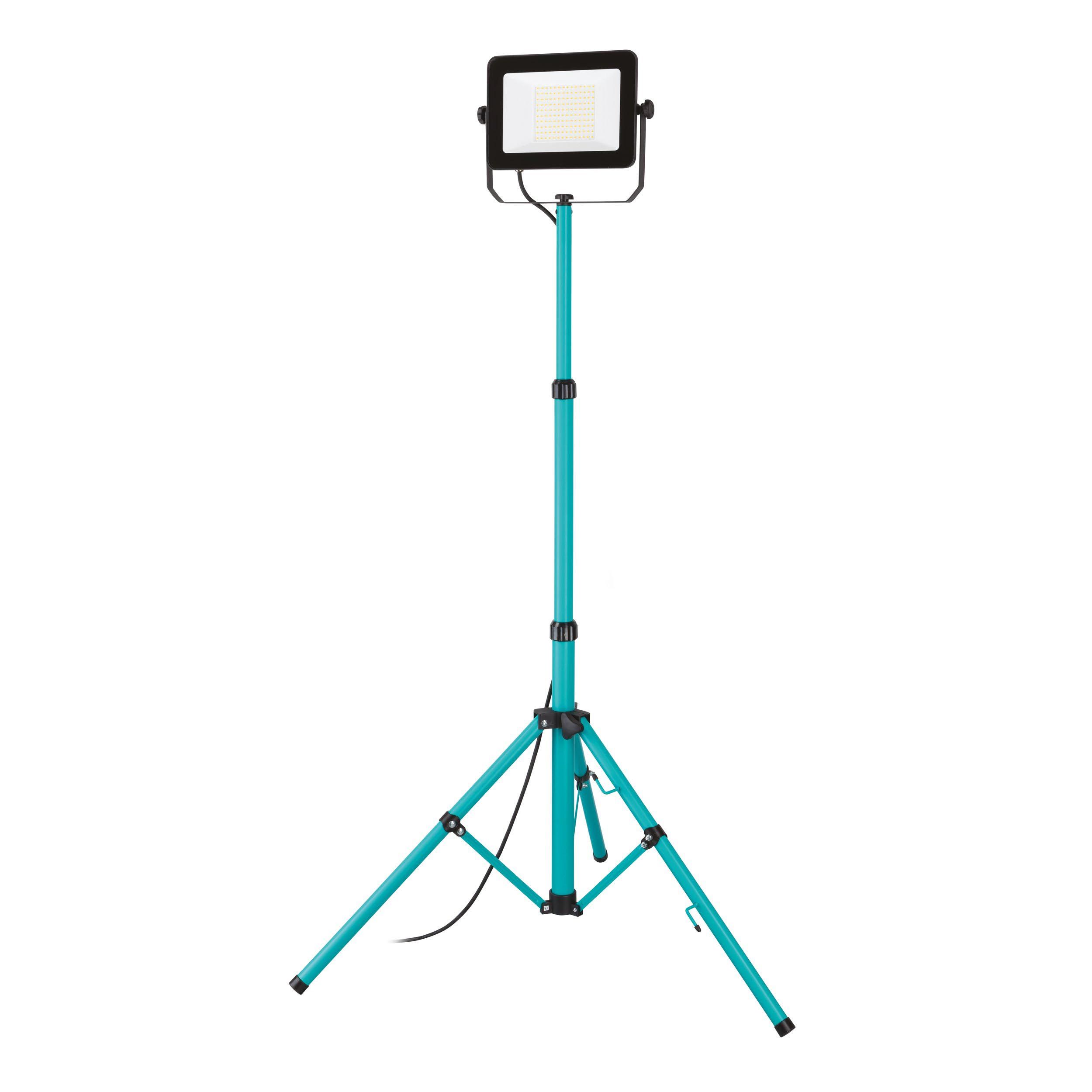 Projecteur extérieur LED AVELAR noir/vert eau H201cm