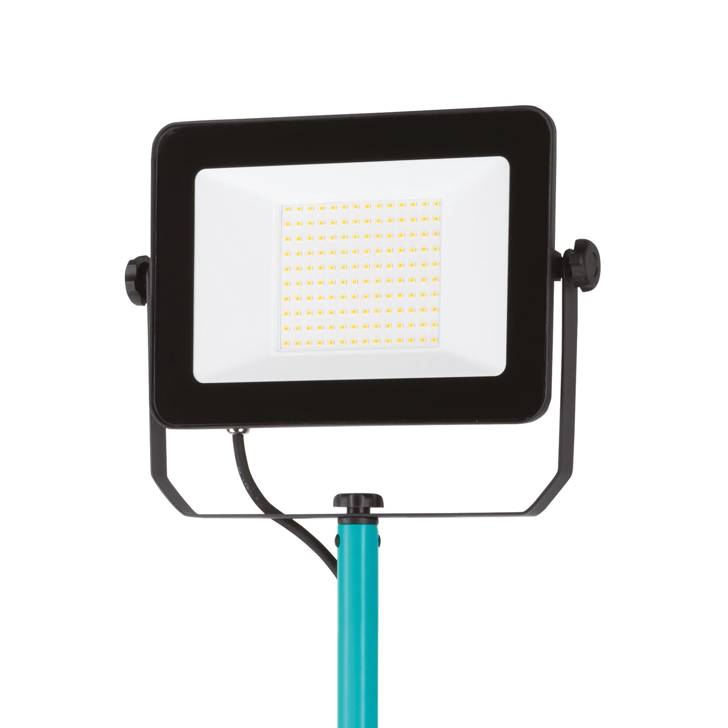 Projecteur extérieur LED AVELAR noir/vert eau H201cm