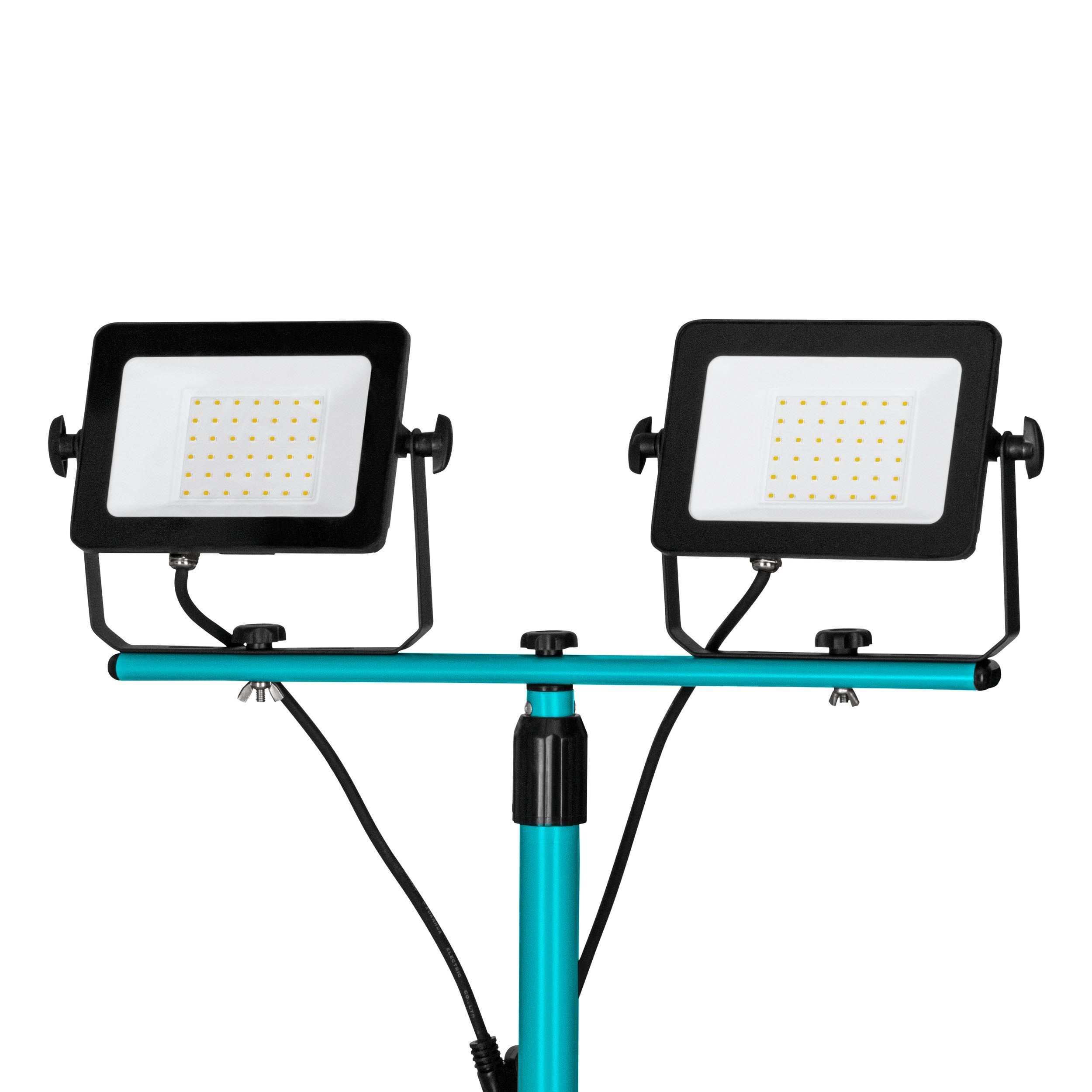 Projecteur extérieur LED AVELAR noir/vert eau H193,5cm