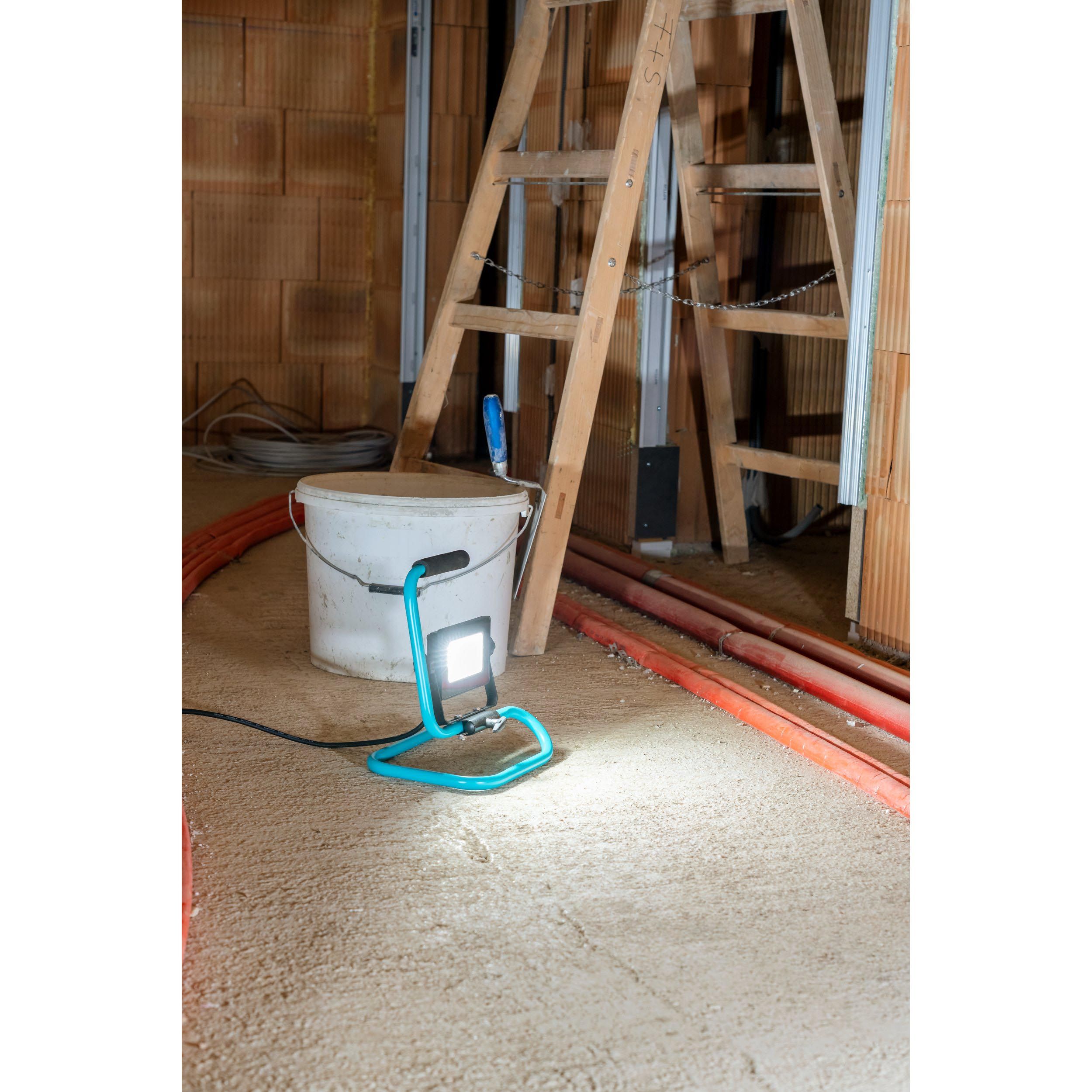 Projecteur extérieur LED AVELAR noir/vert eau L27cm