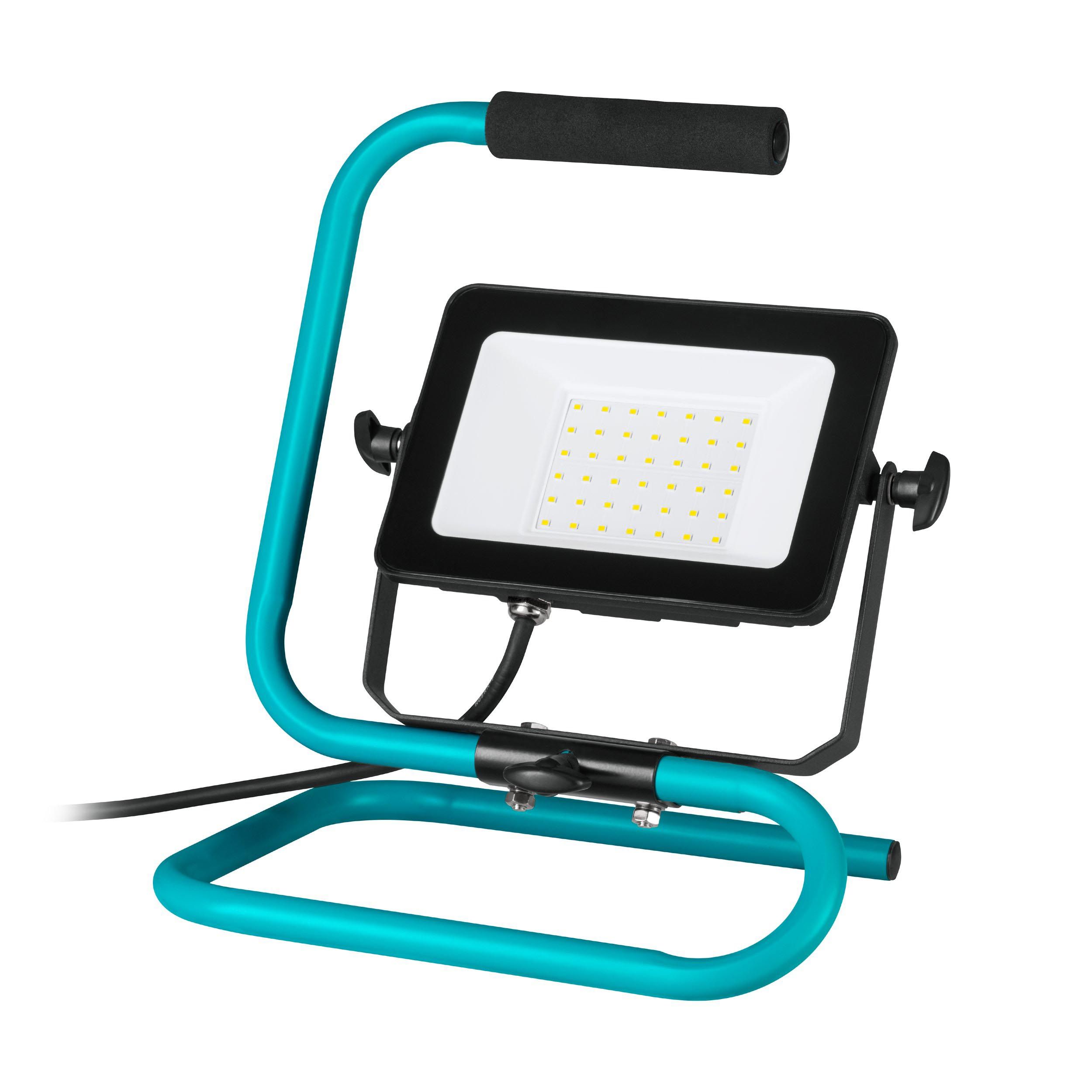 Projecteur extérieur LED AVELAR noir/vert eau L27cm