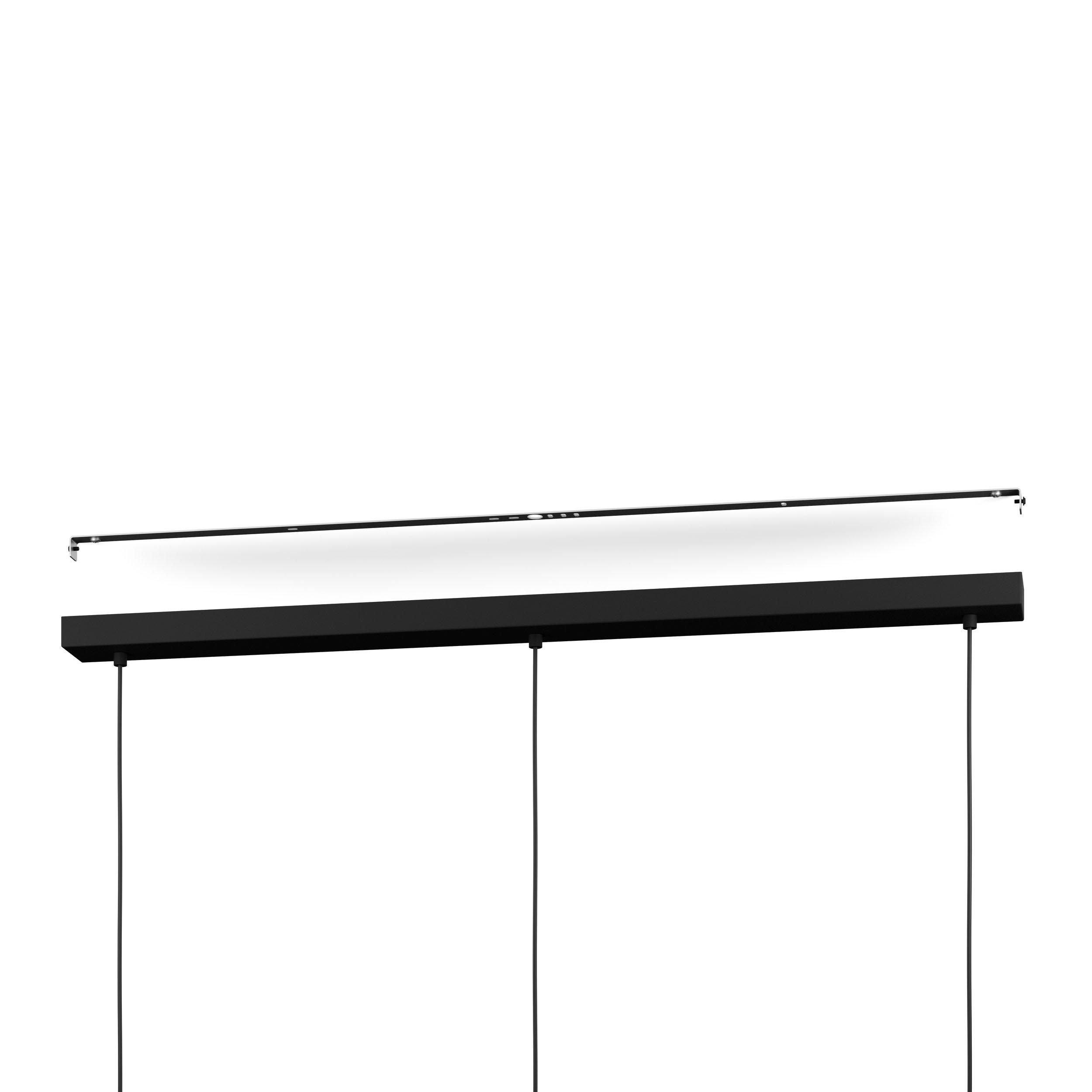 Suspension MARYVILLA verre transparent/doré L87cm