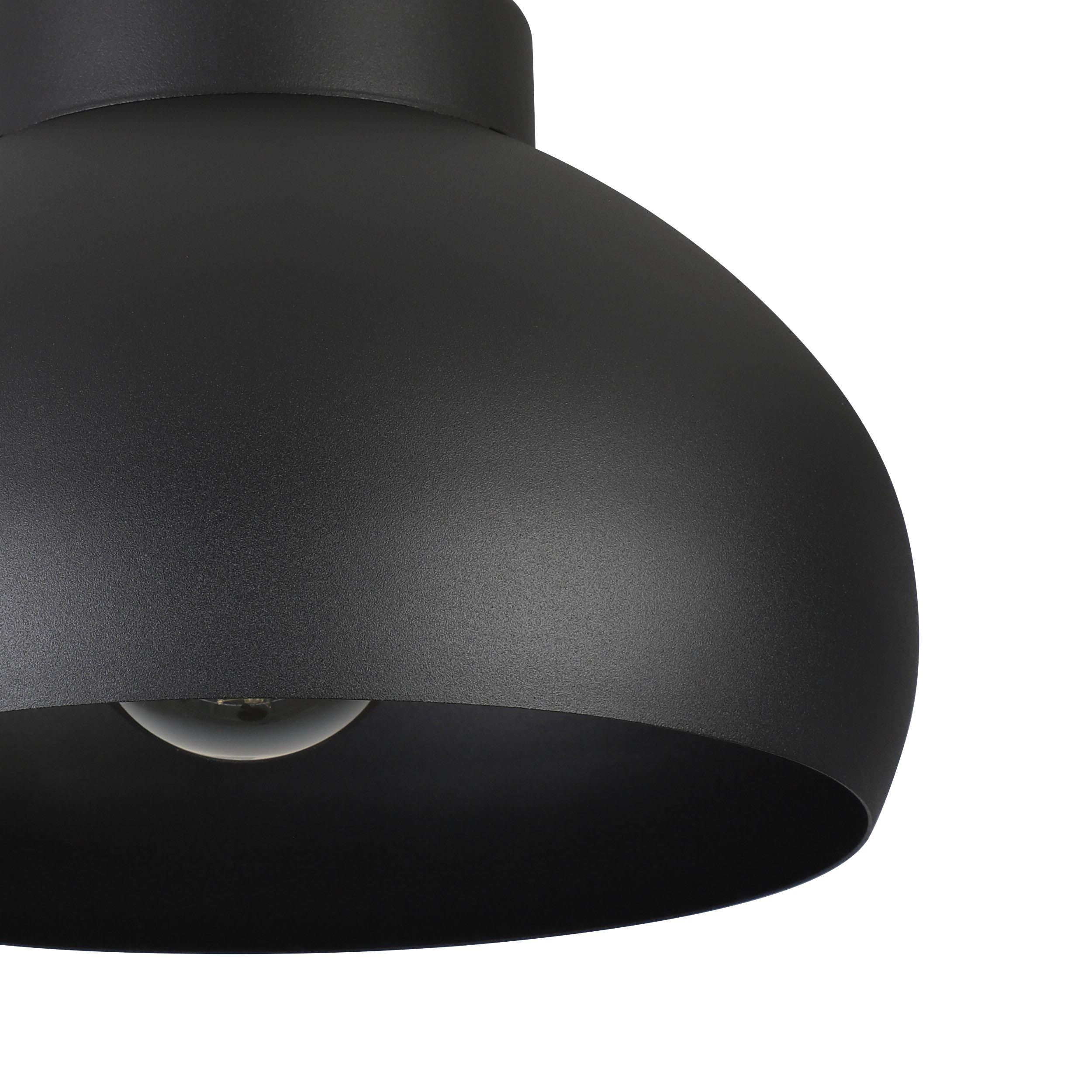 Plafonnier MOGANO 2 noir Ø28cm