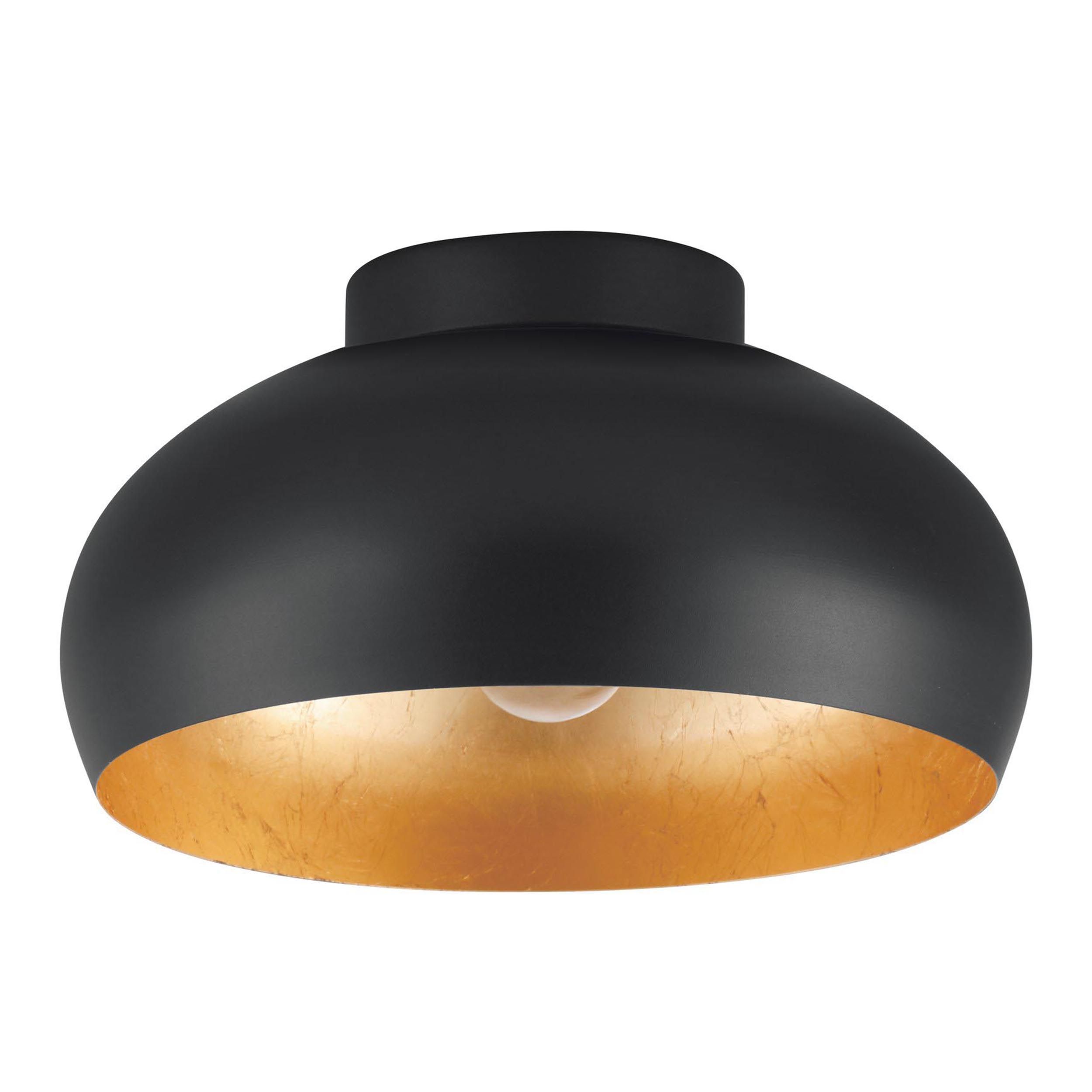 Plafonnier MOGANO 2 noir/doré Ø28cm
