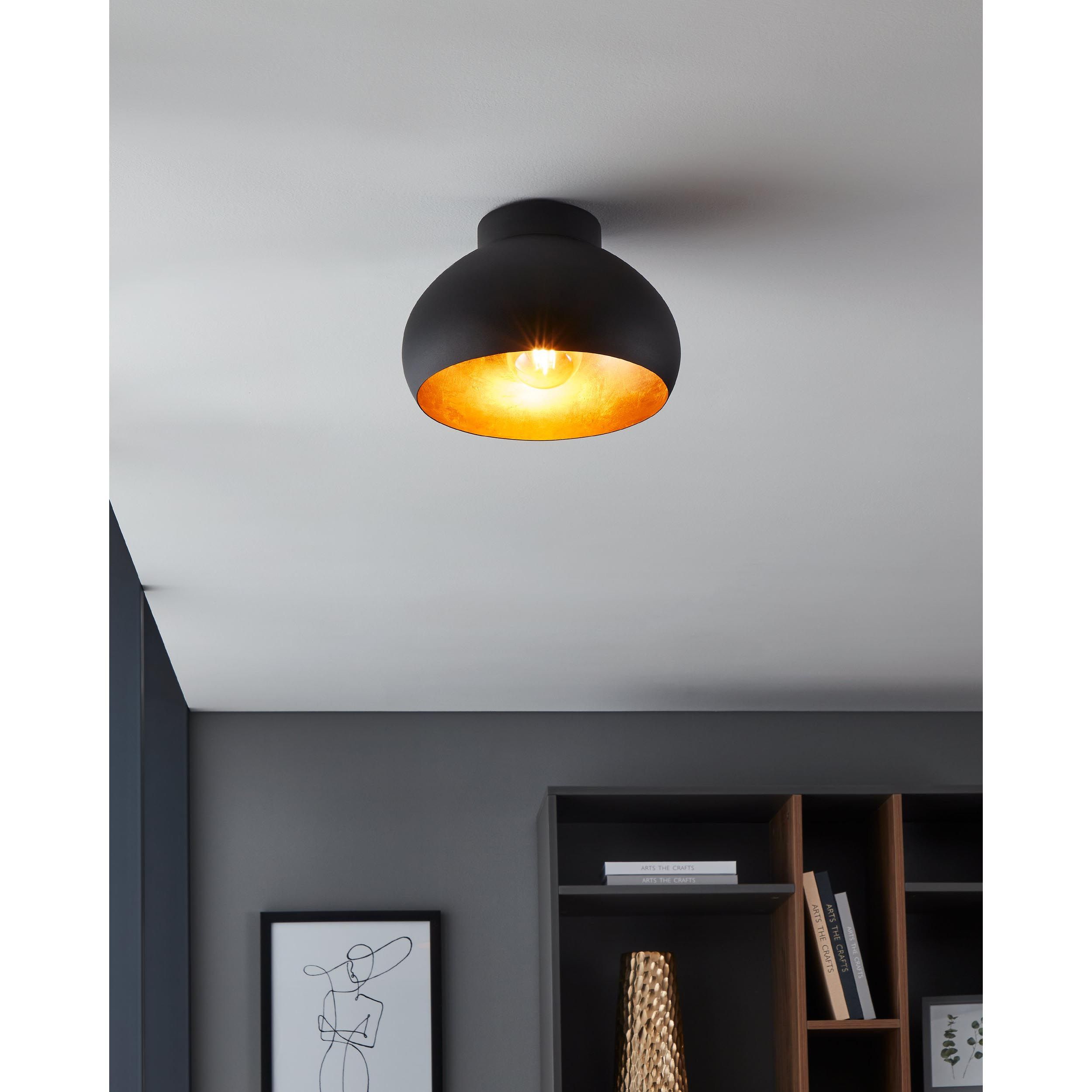Plafonnier MOGANO 2 noir/doré Ø28cm