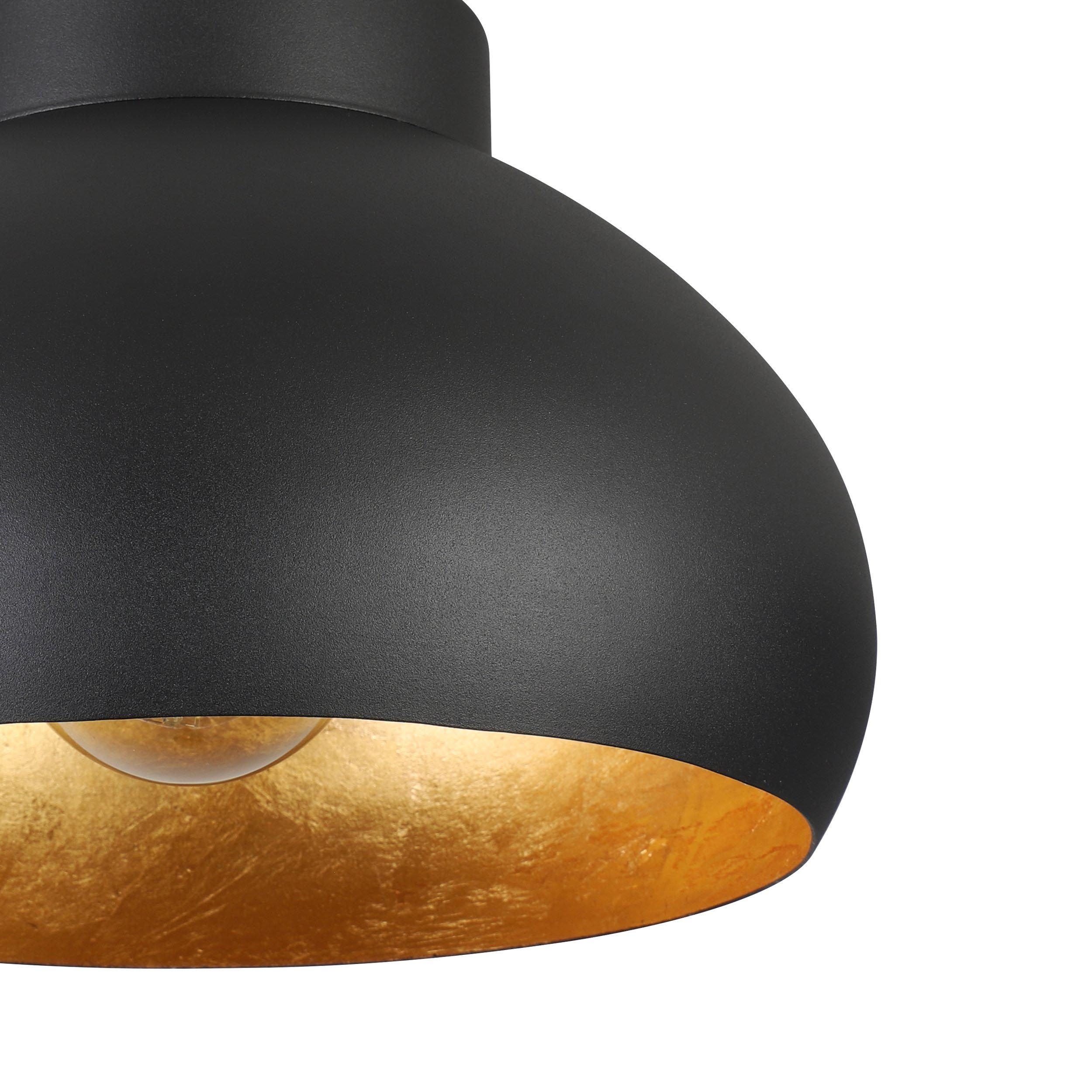 Plafonnier MOGANO 2 noir/doré Ø28cm