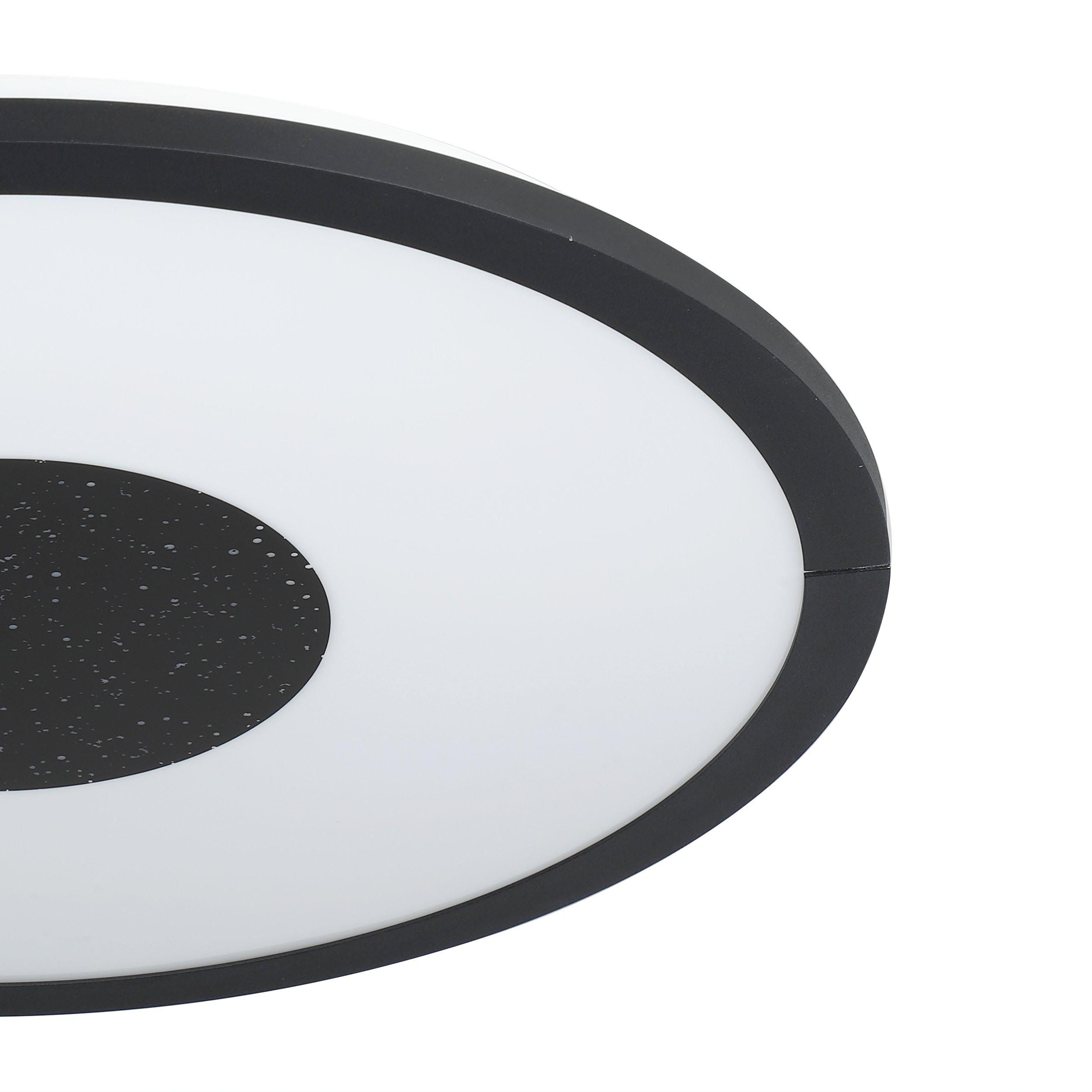 Plafonnier plastique noir MARMORATA LED INT 1X18W
