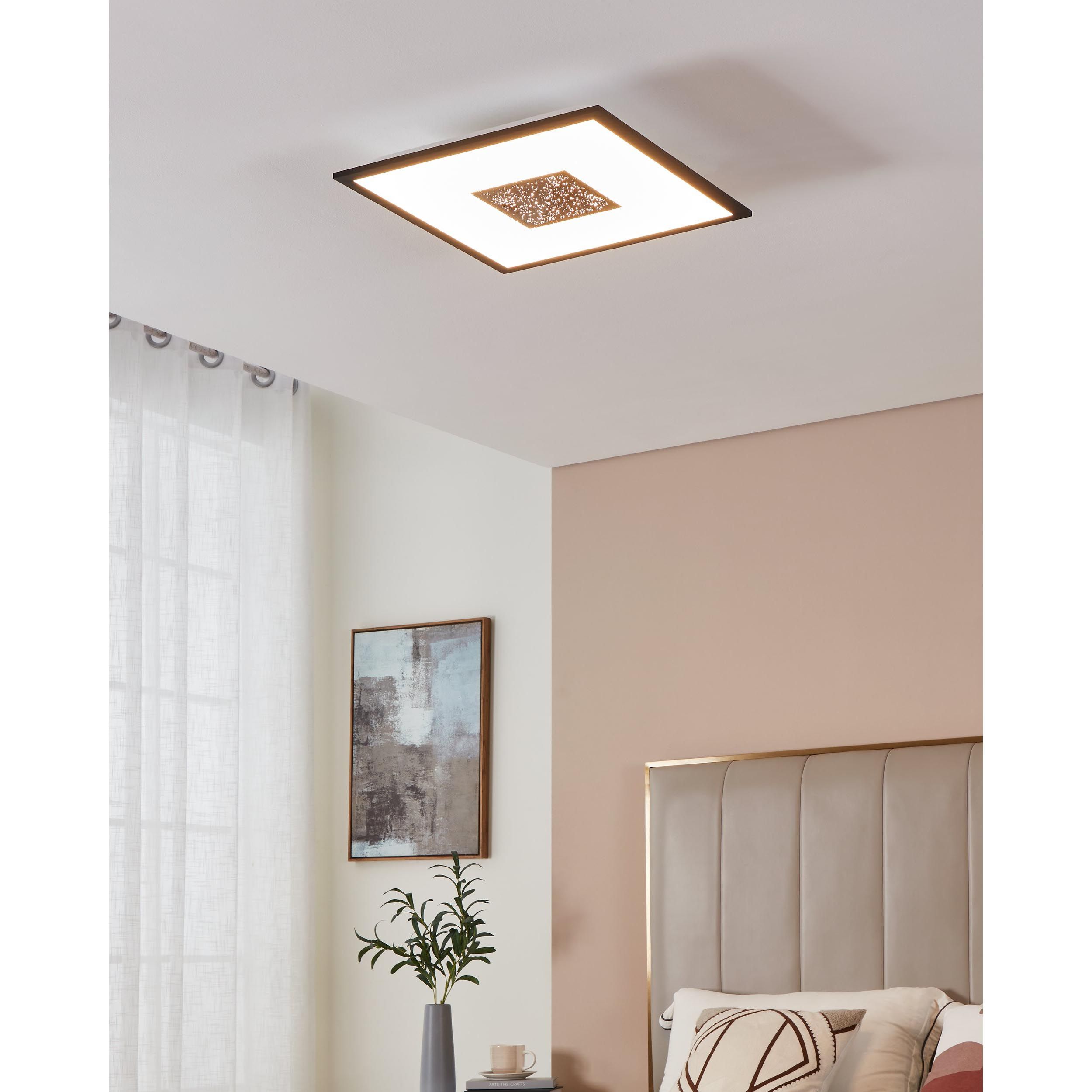 Plafonnier plastique noir MARMORATA LED INT 1X19W