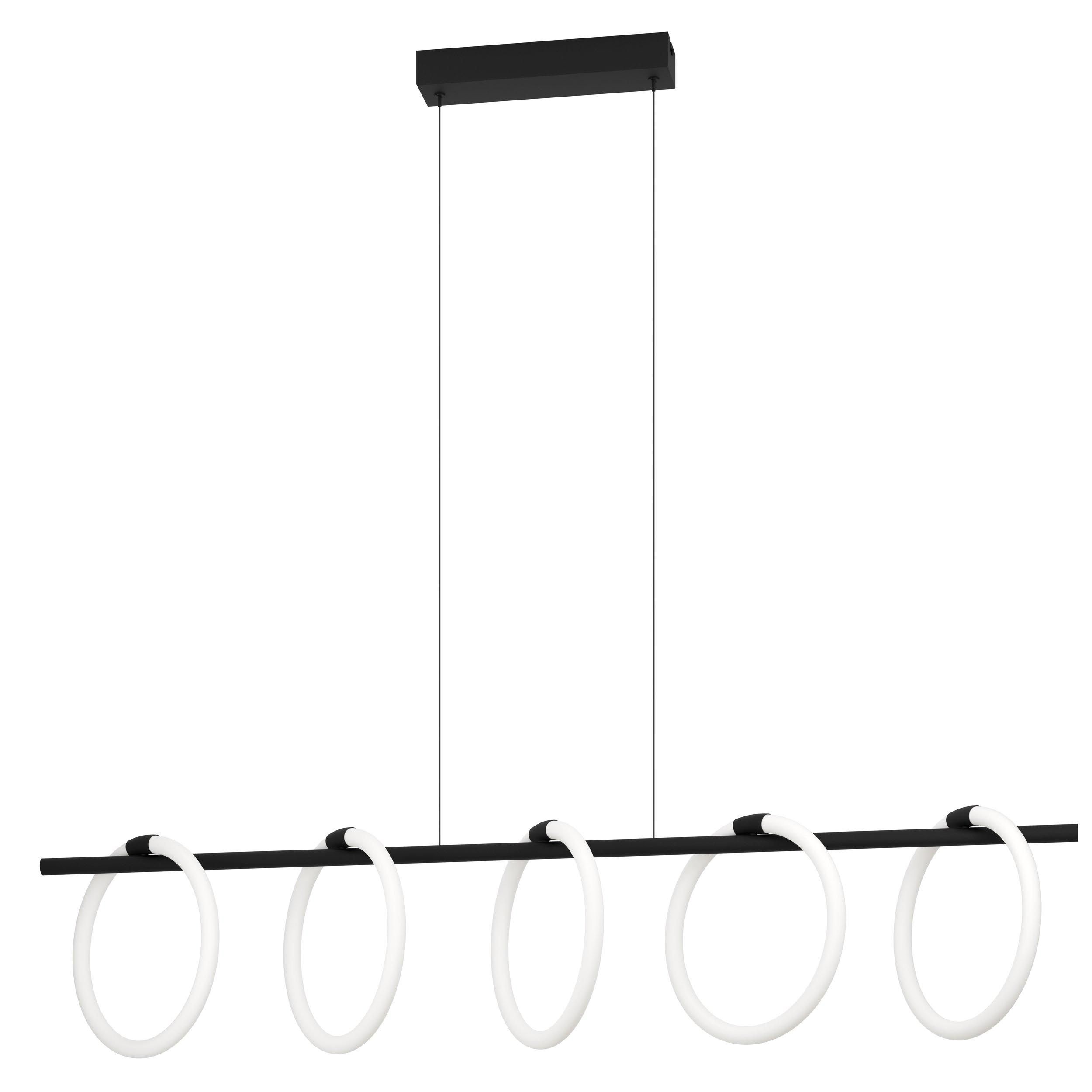 Plafonnier  LED MARMORATA noir Ø25cm