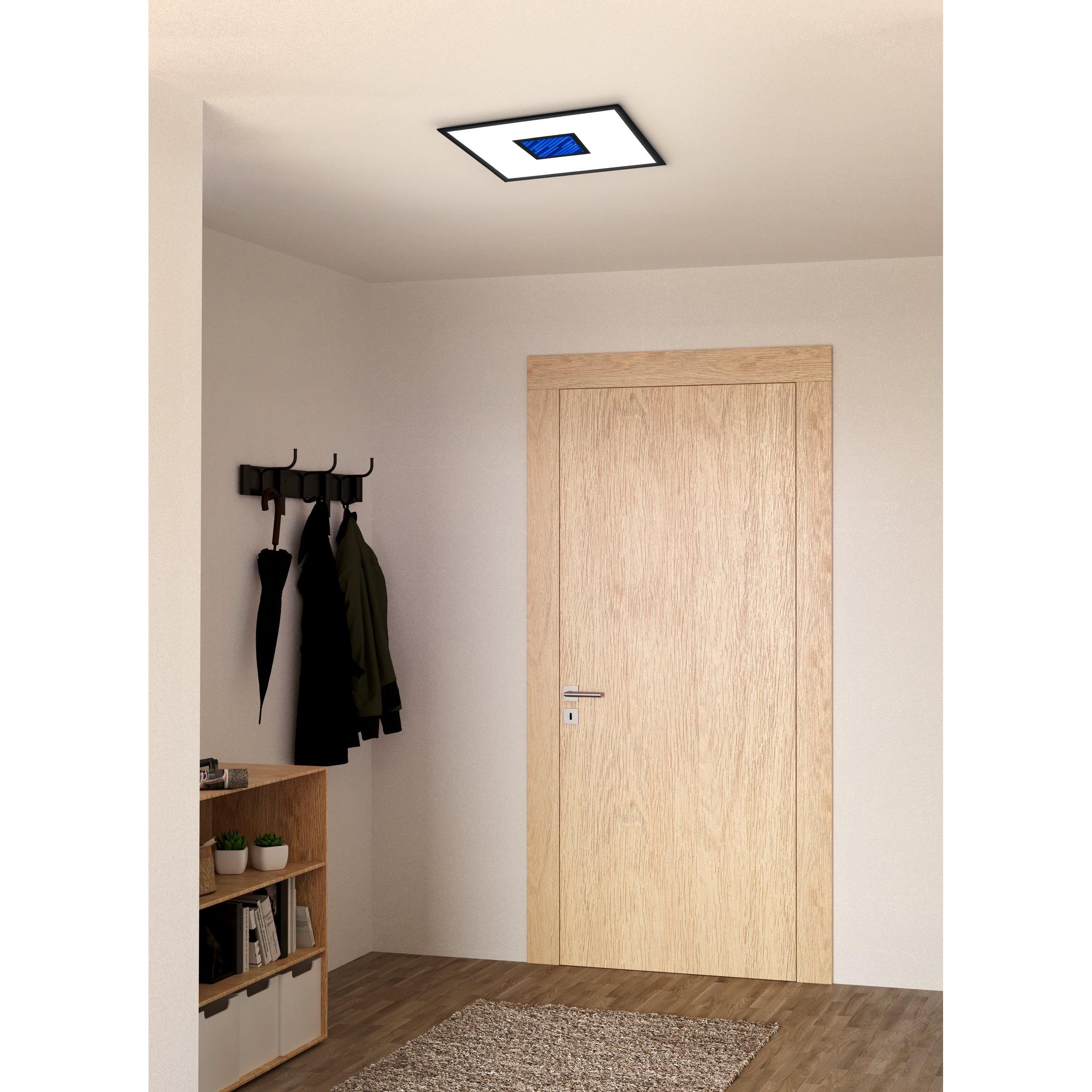 Plafonnier plastique noir BORDONARA LED INT 21,5W