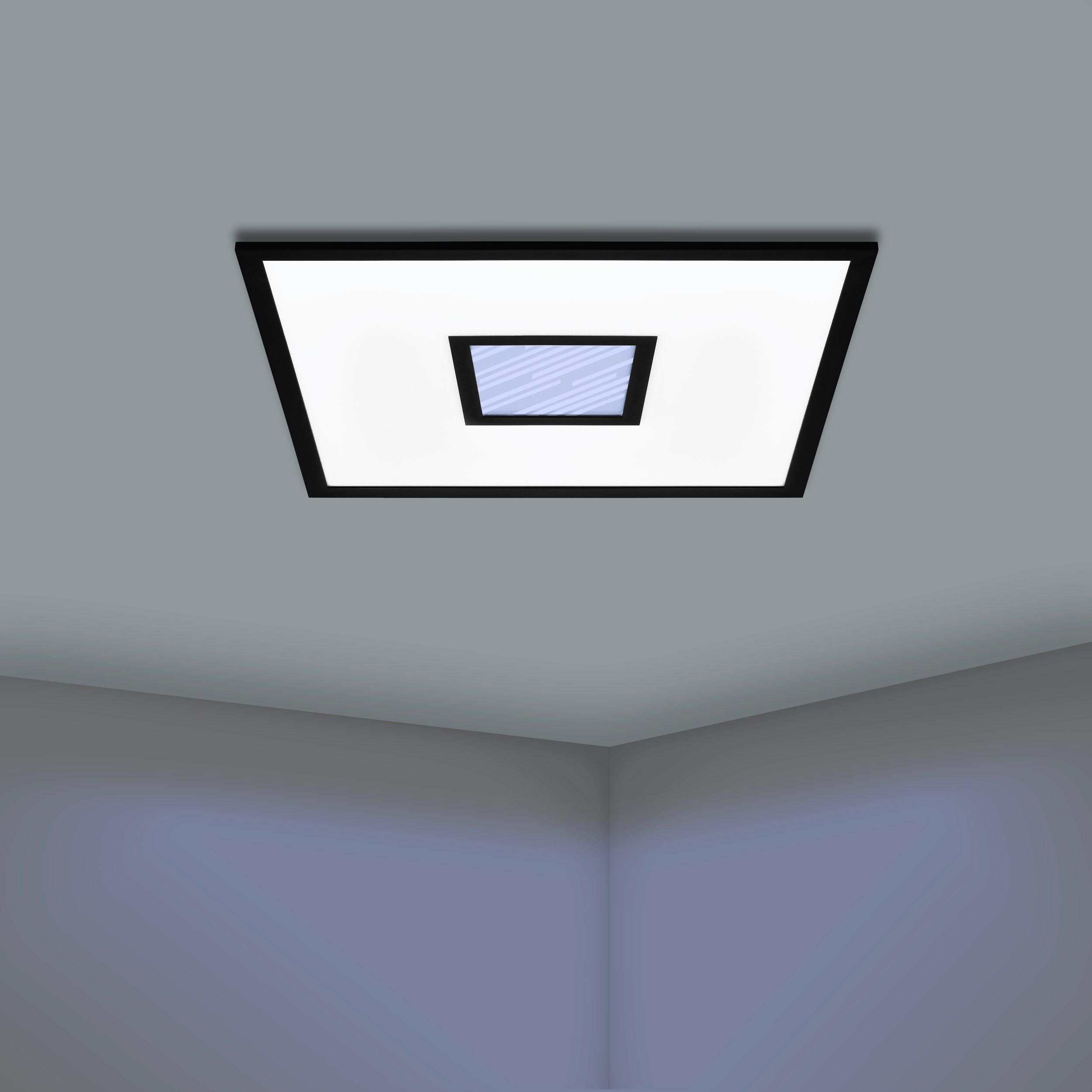 Plafonnier plastique noir BORDONARA LED INT 21,5W