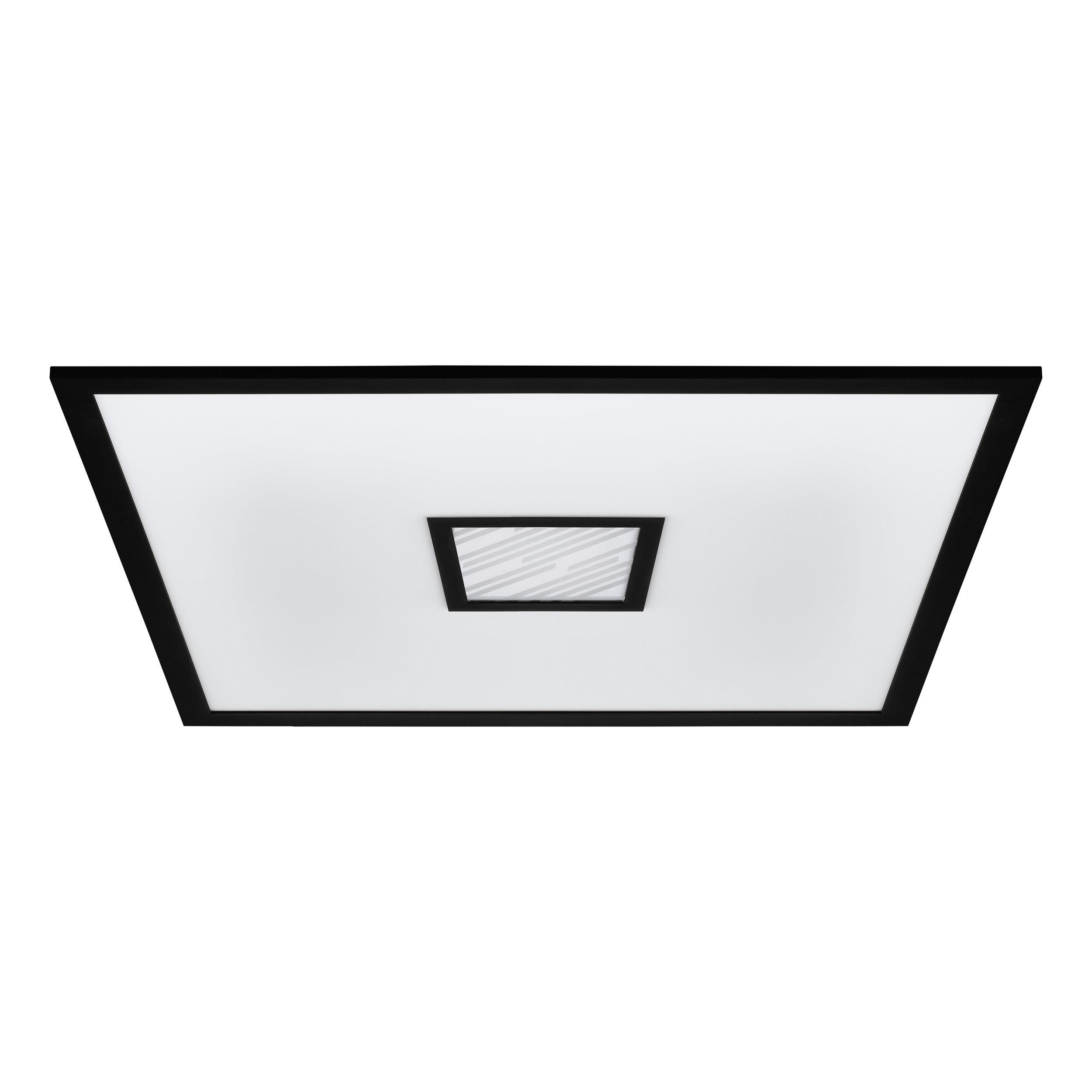Plafonnier LED dimmable BORDONARA noir L59,5cm