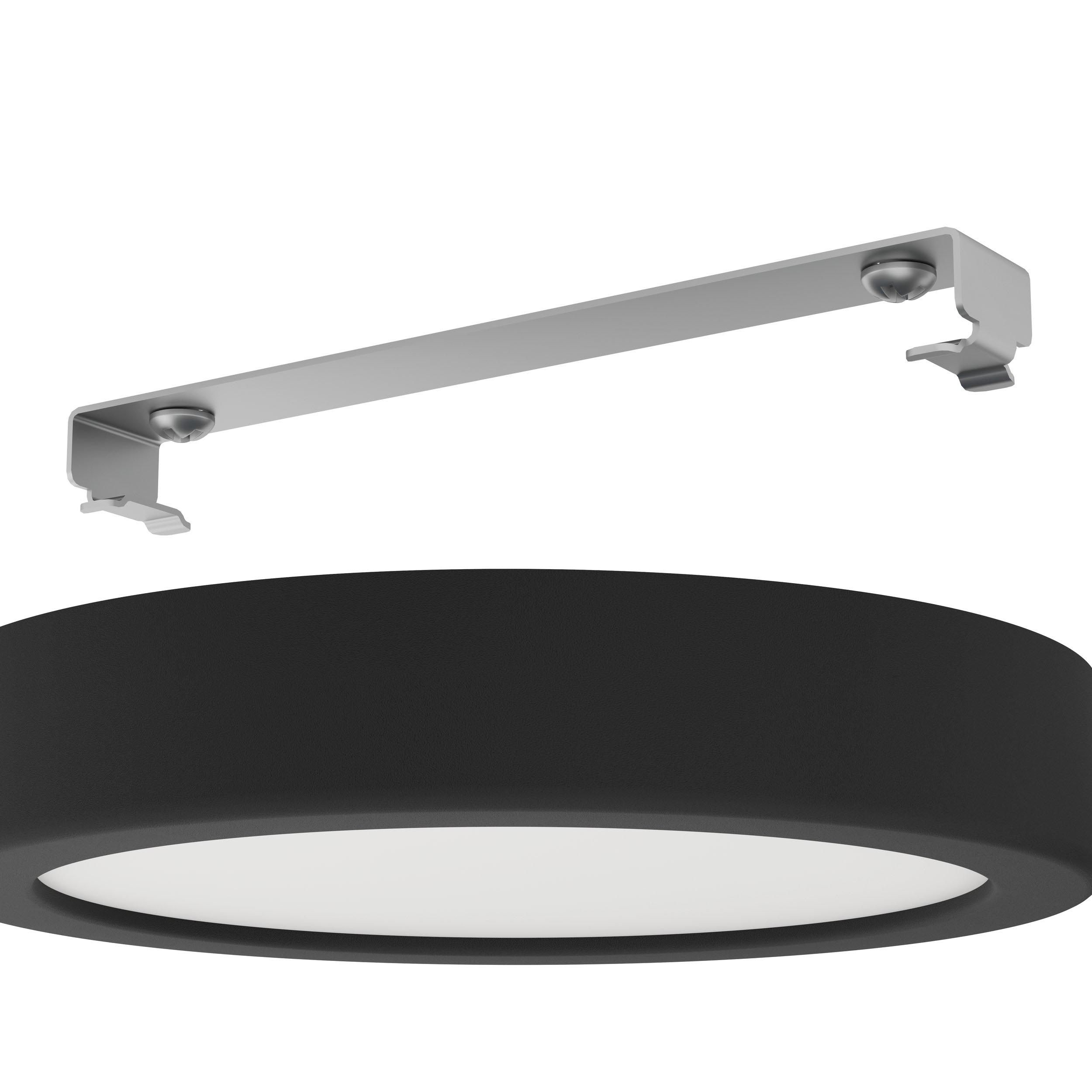 Plafonnier LED FUEVA 5 noir Ø16cm