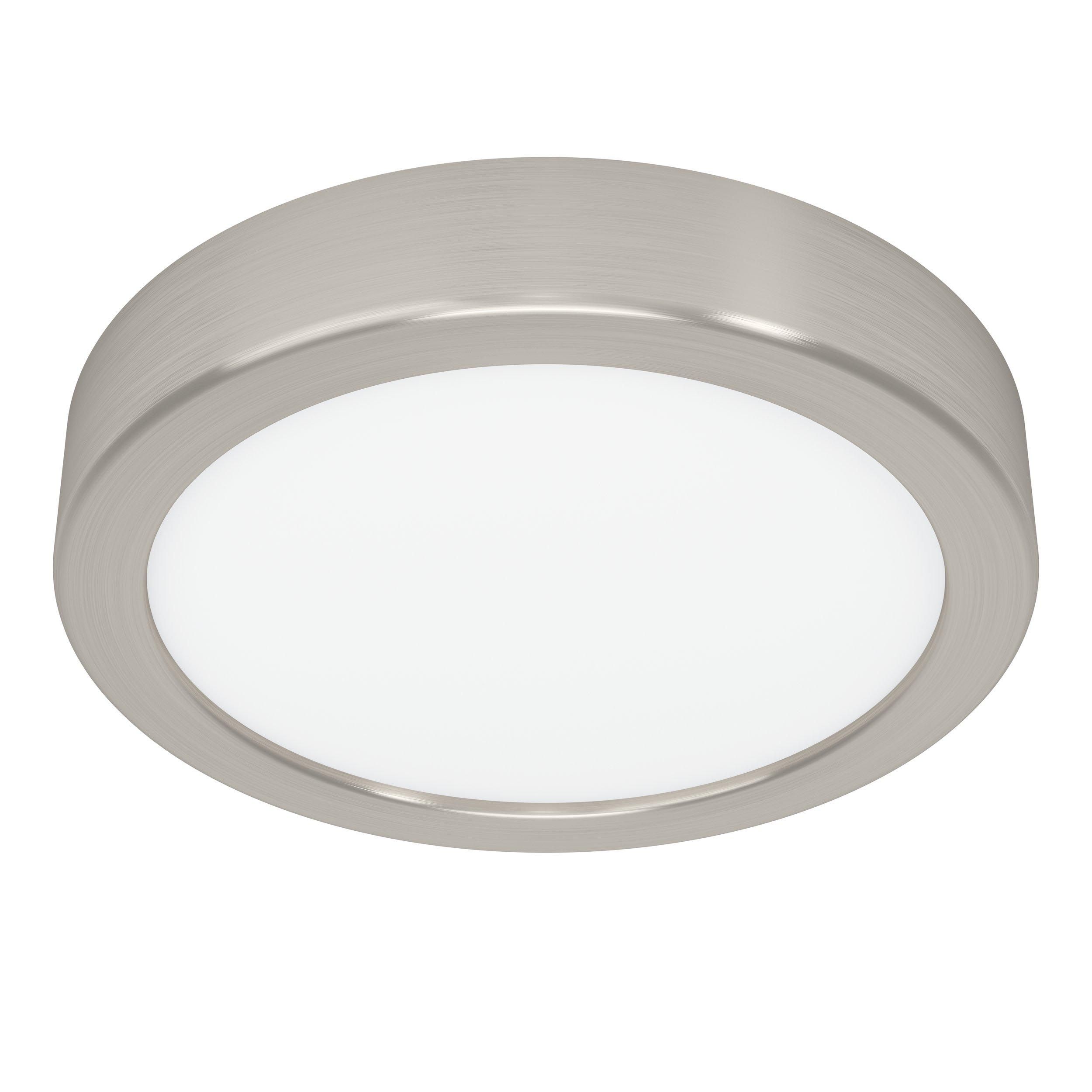 Plafonnier LED FUEVA 5 nickel Ø16cm