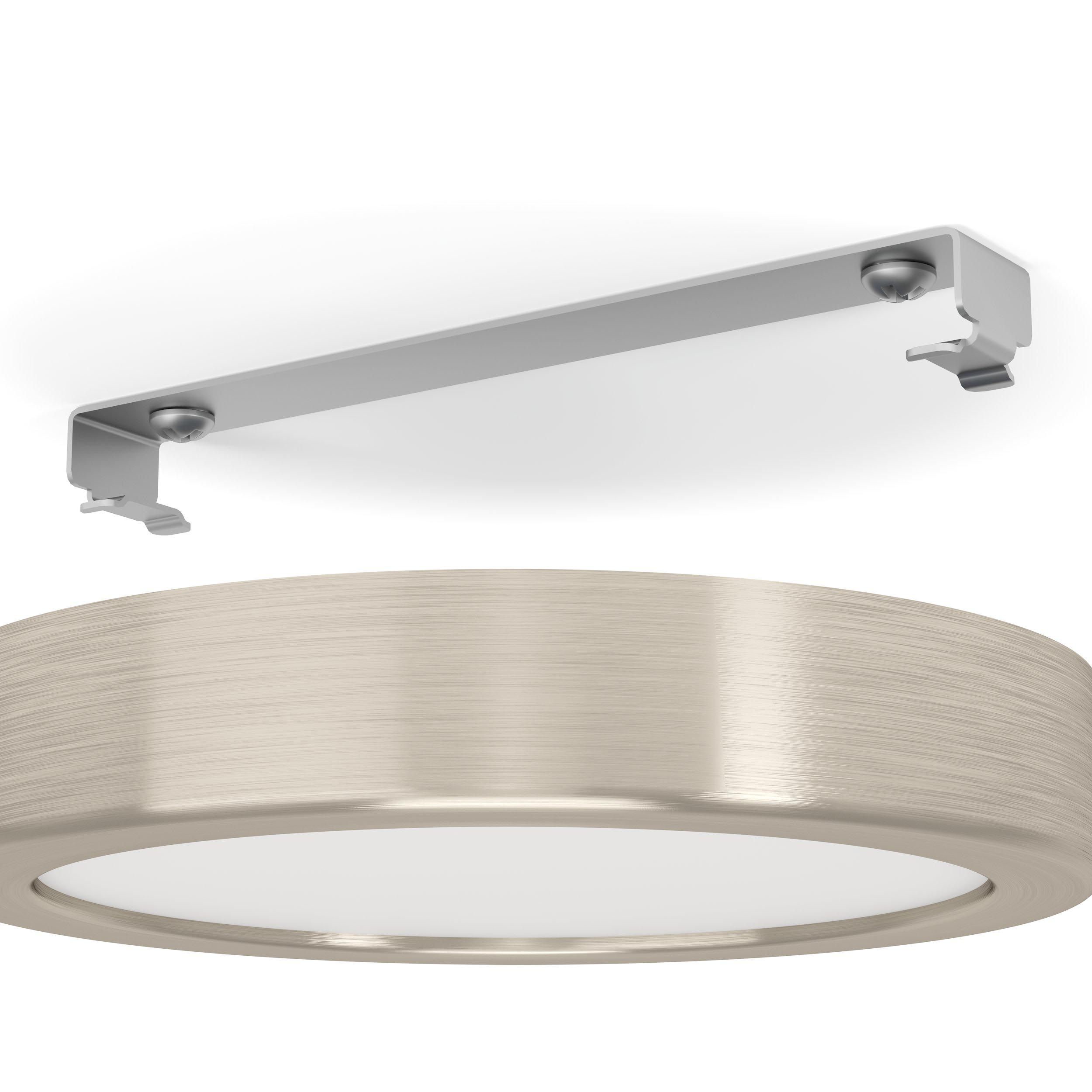 Plafonnier LED FUEVA 5 nickel Ø16cm