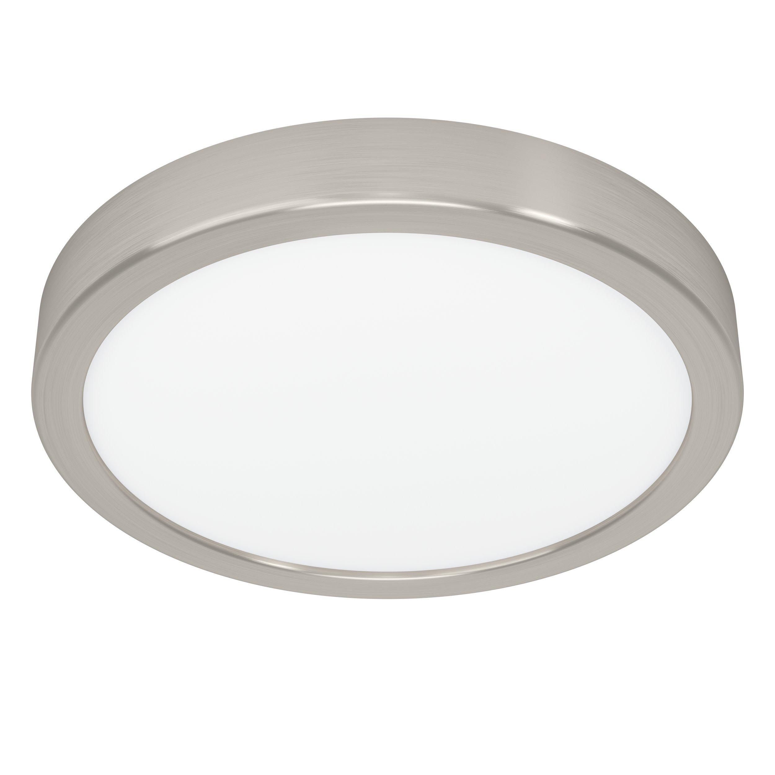 Plafonnier LED FUEVA 5 nickel Ø21cm