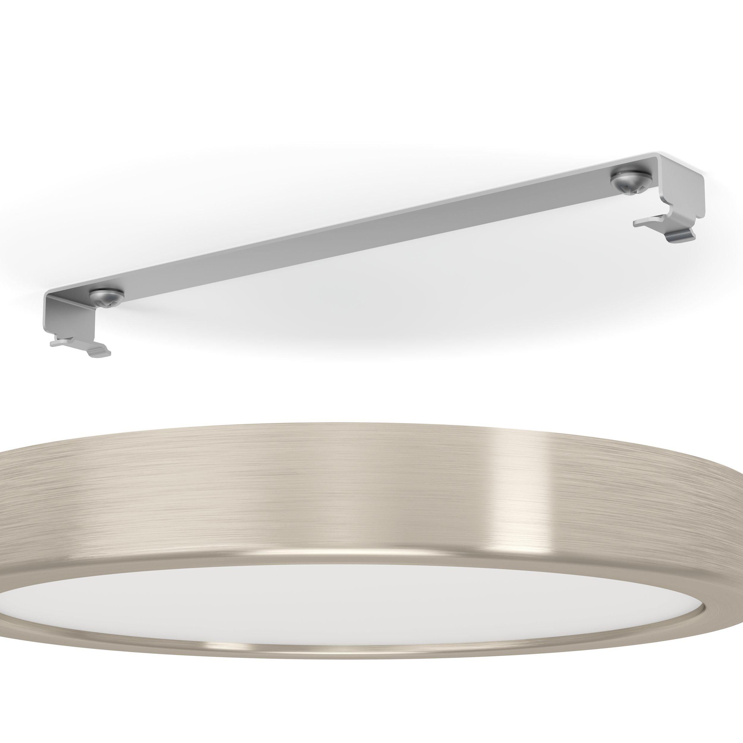Plafonnier LED FUEVA 5 nickel Ø21cm