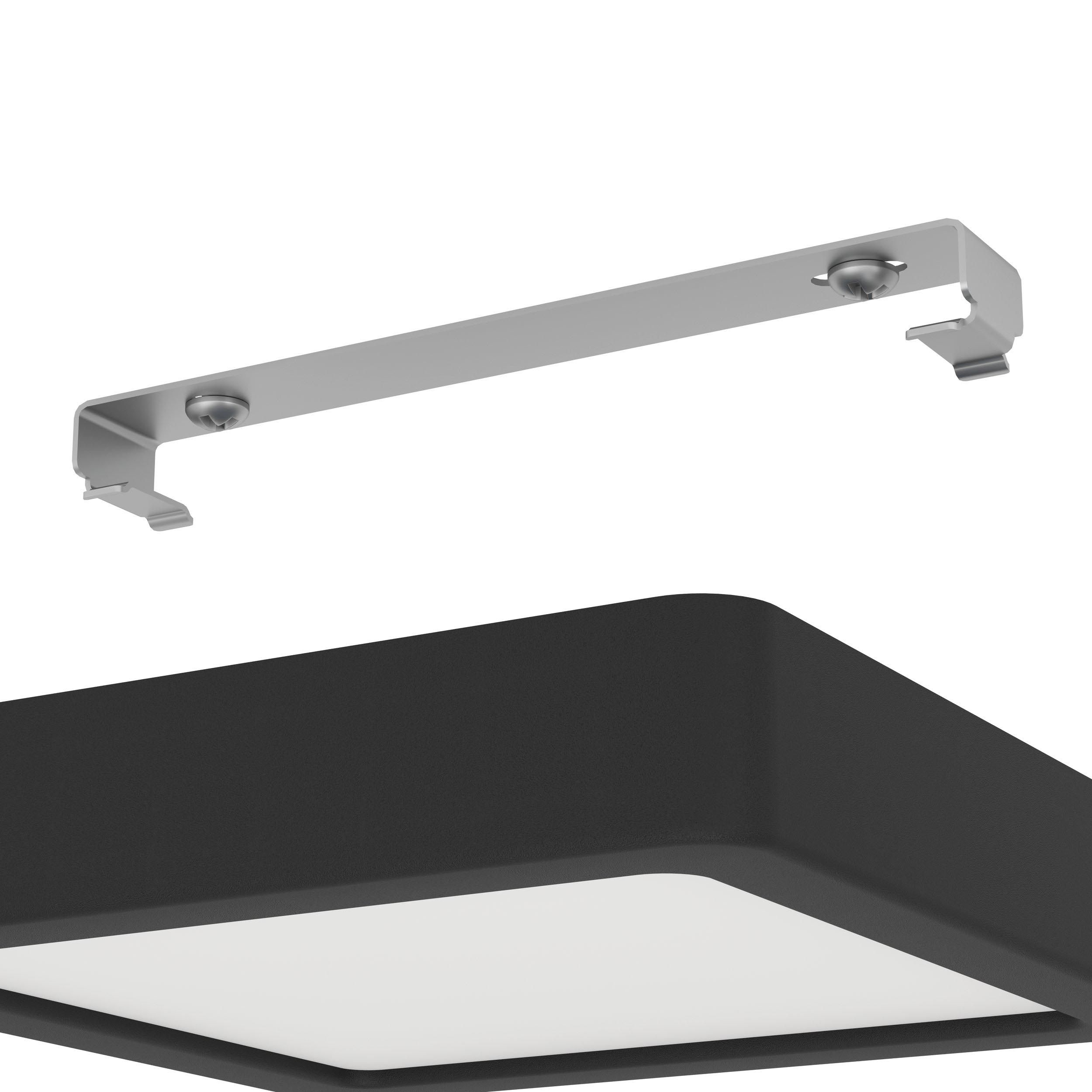 Plafonnier LED FUEVA 5 noir 16x16cm