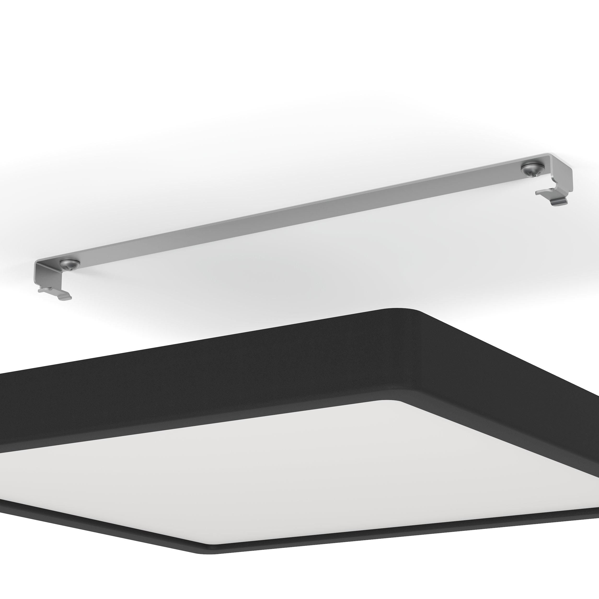 Plafonnier LED FUEVA 5 noir 28,5x28,5cm
