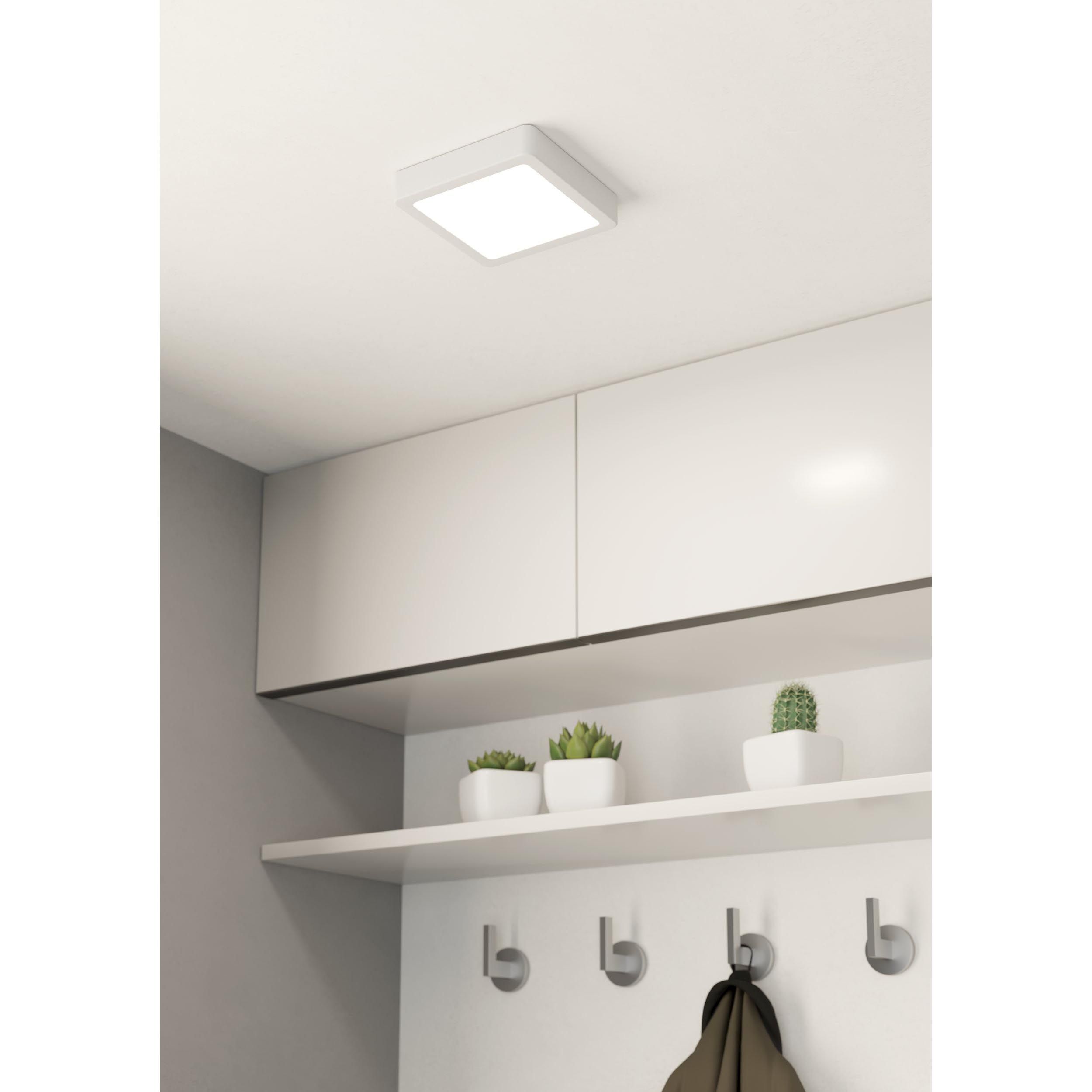 Plafonnier LED FUEVA 5 blanc 16x16cm