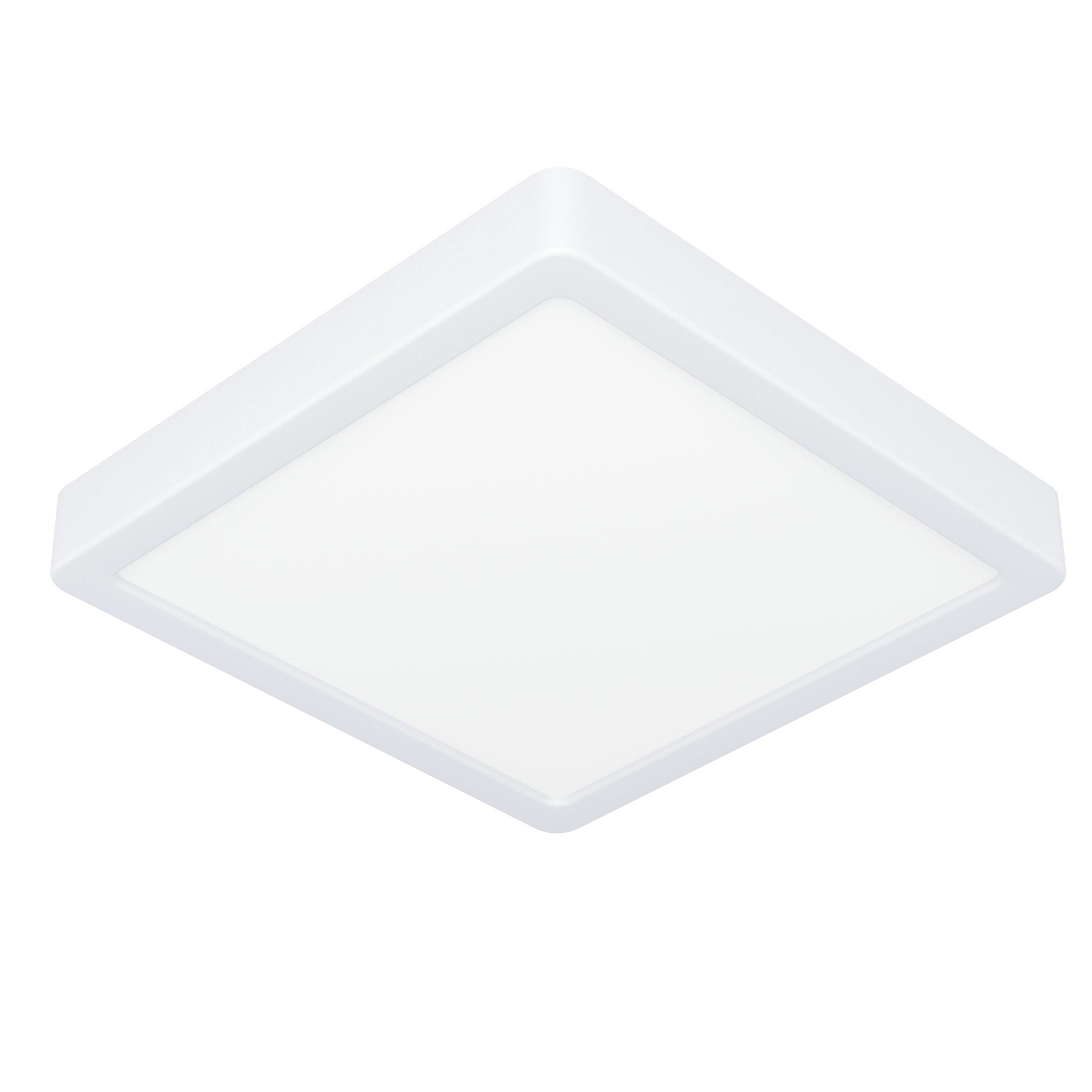 Plafonnier LED FUEVA 5 blanc 21x21cm