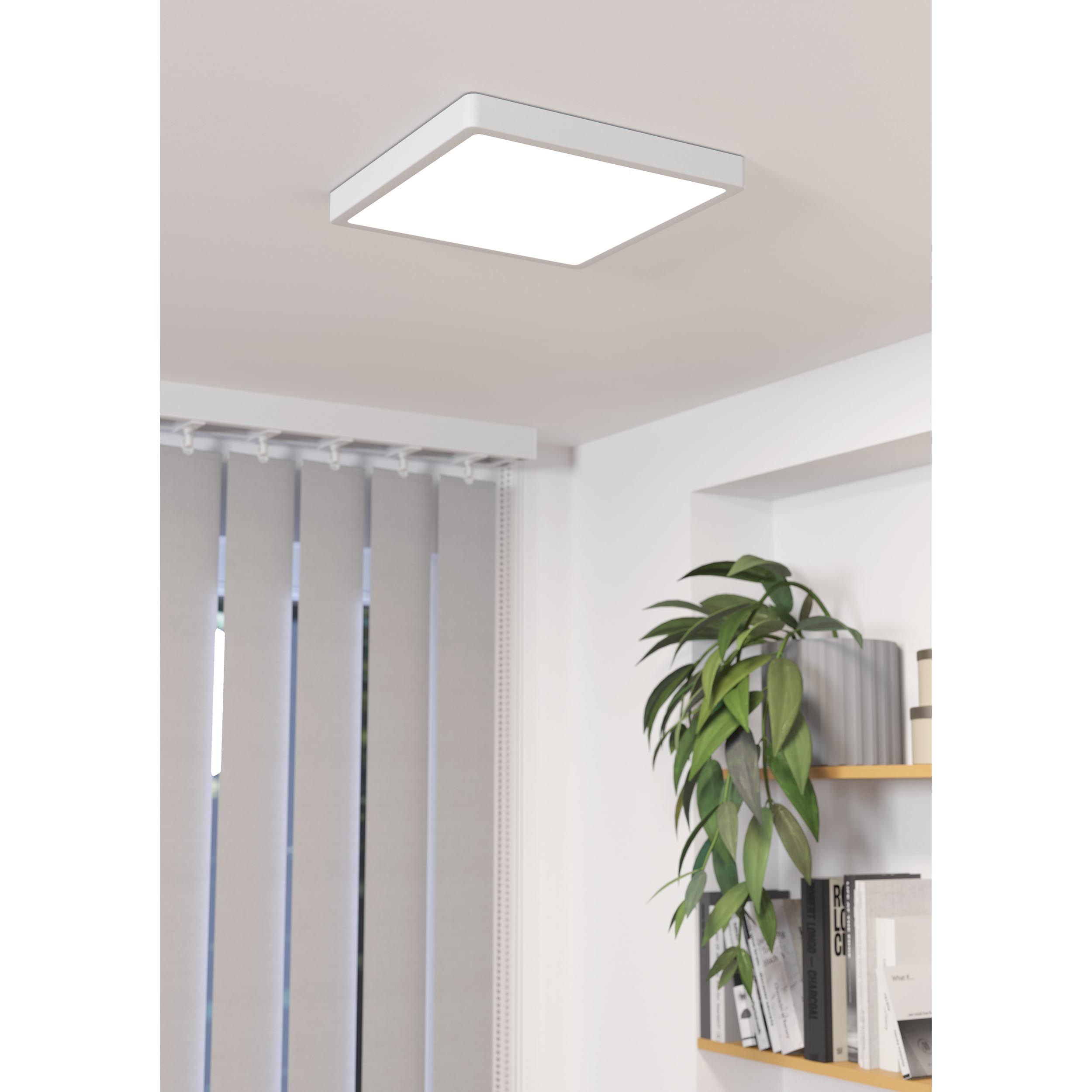 Plafonnier LED FUEVA 5 blanc 28,5x28,5cm