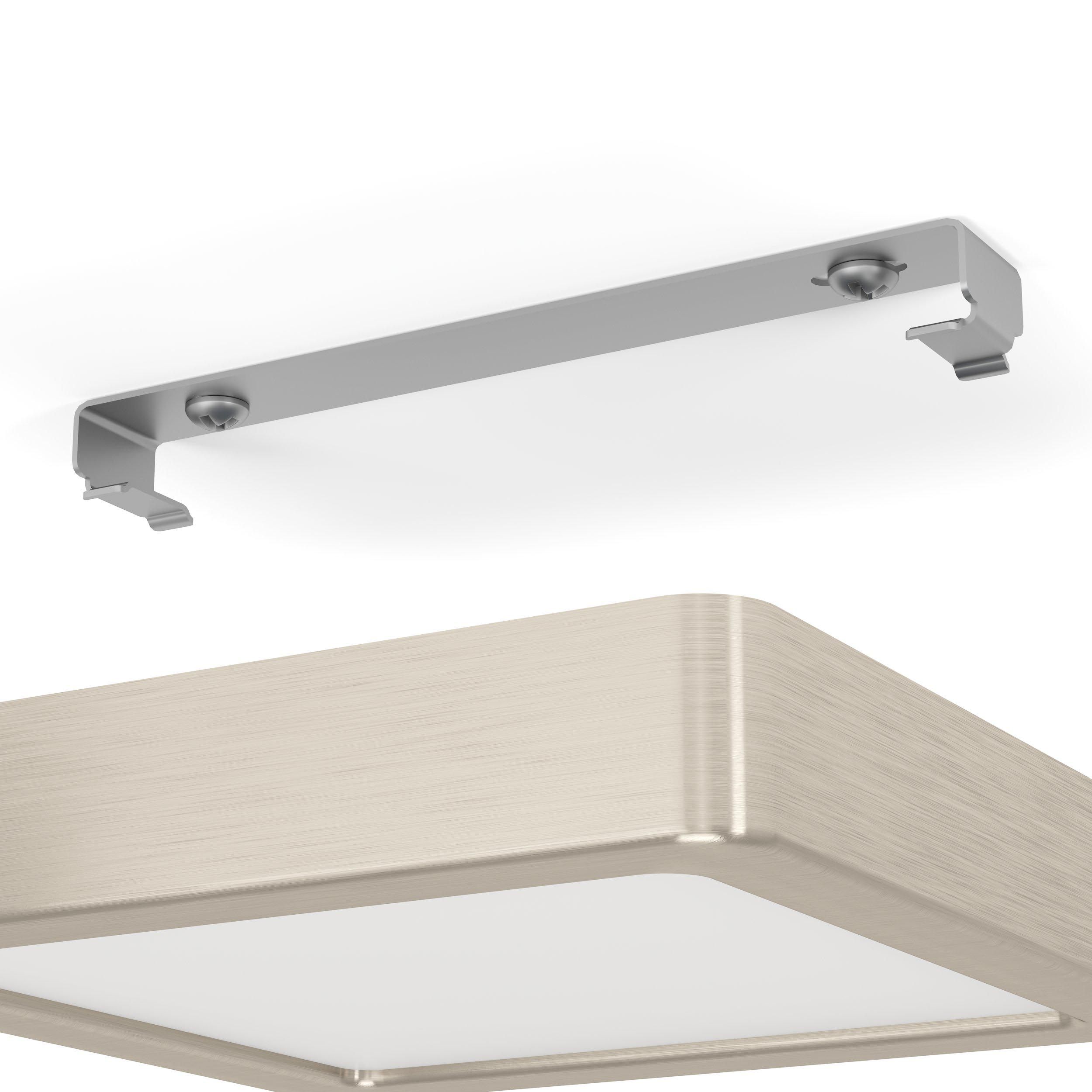 Plafonnier LED FUEVA 5 nickel 16x16cm