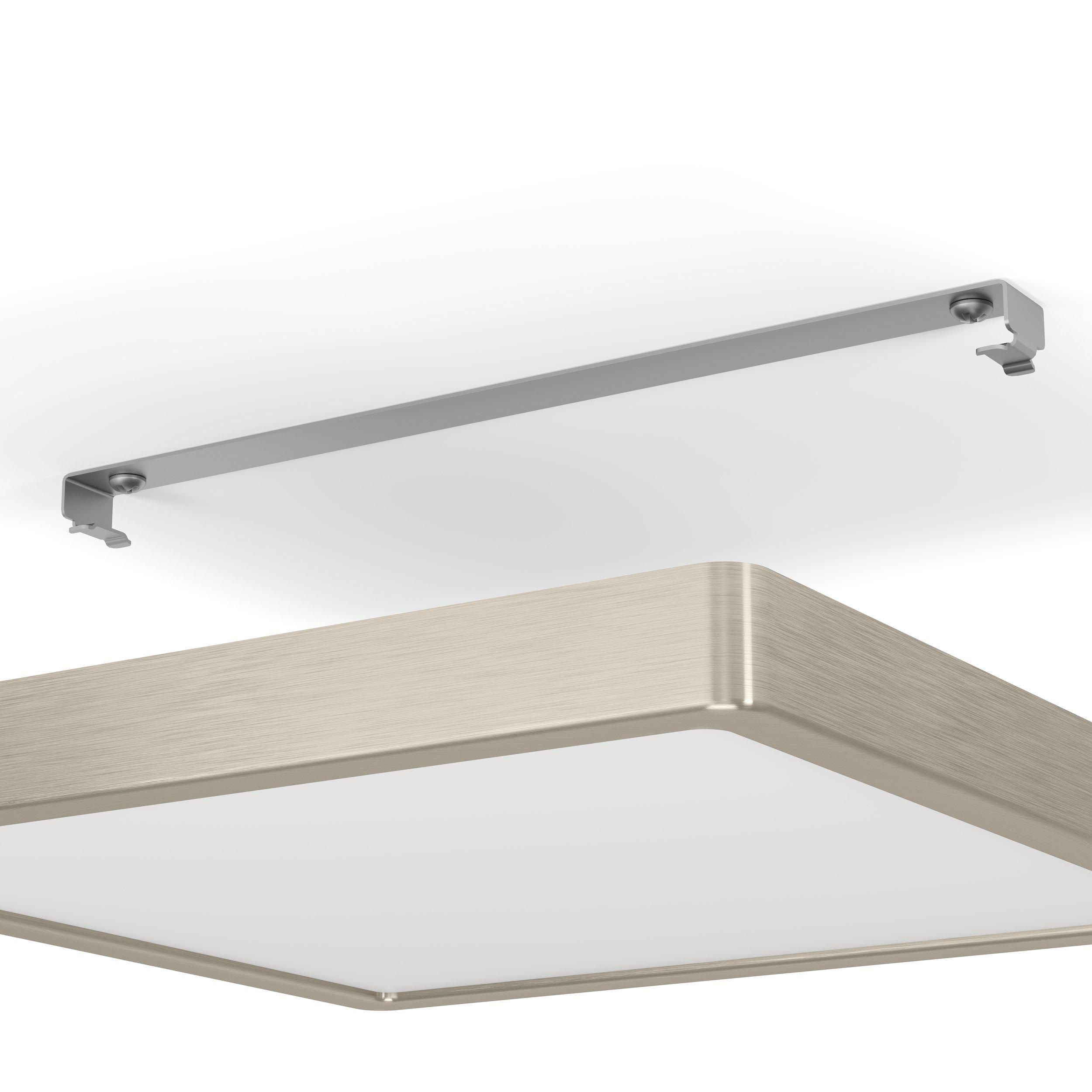 Plafonnier LED FUEVA 5 nickel 28,5x28,5cm