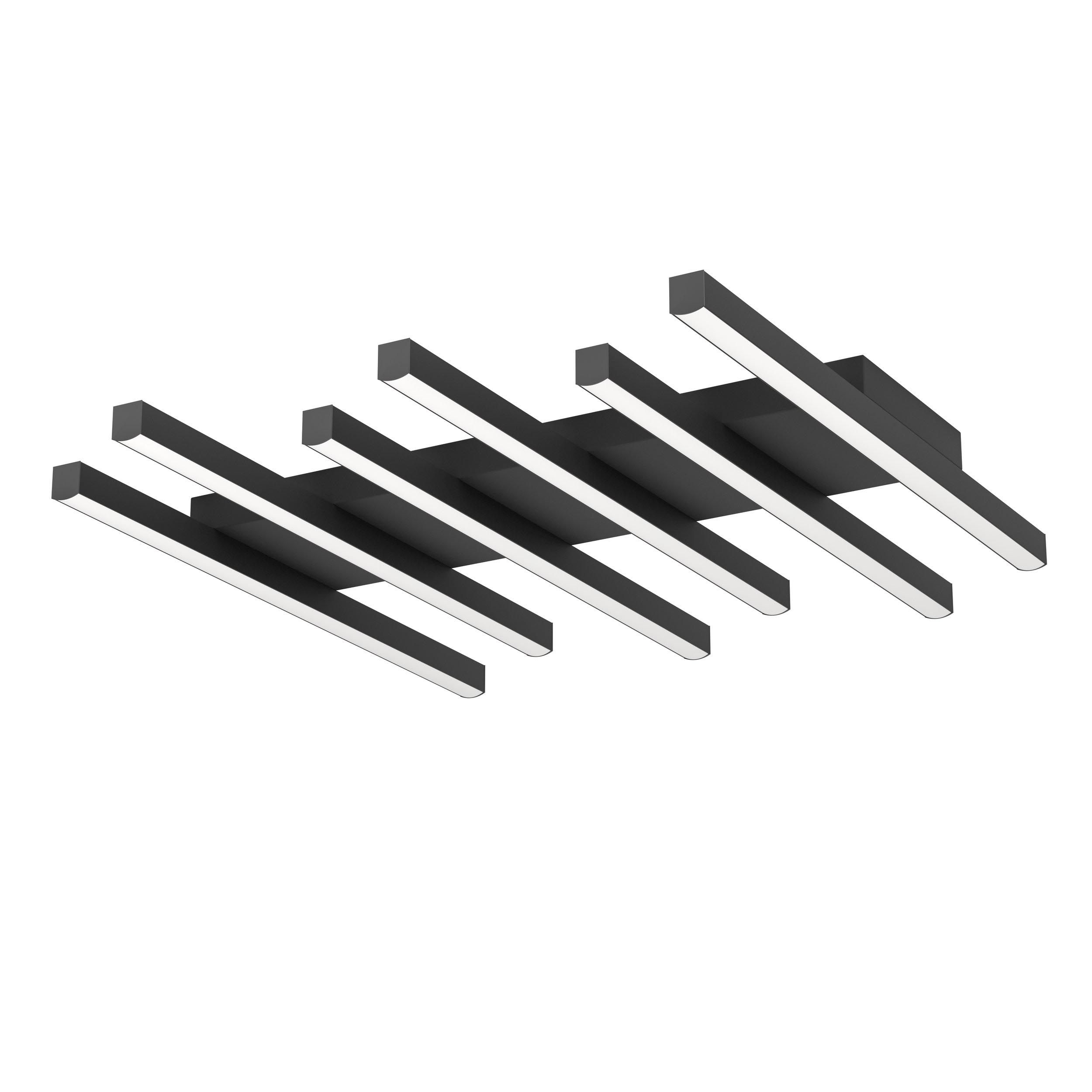 Plafonnier LED dimmable PADULARI noir L53,5cm