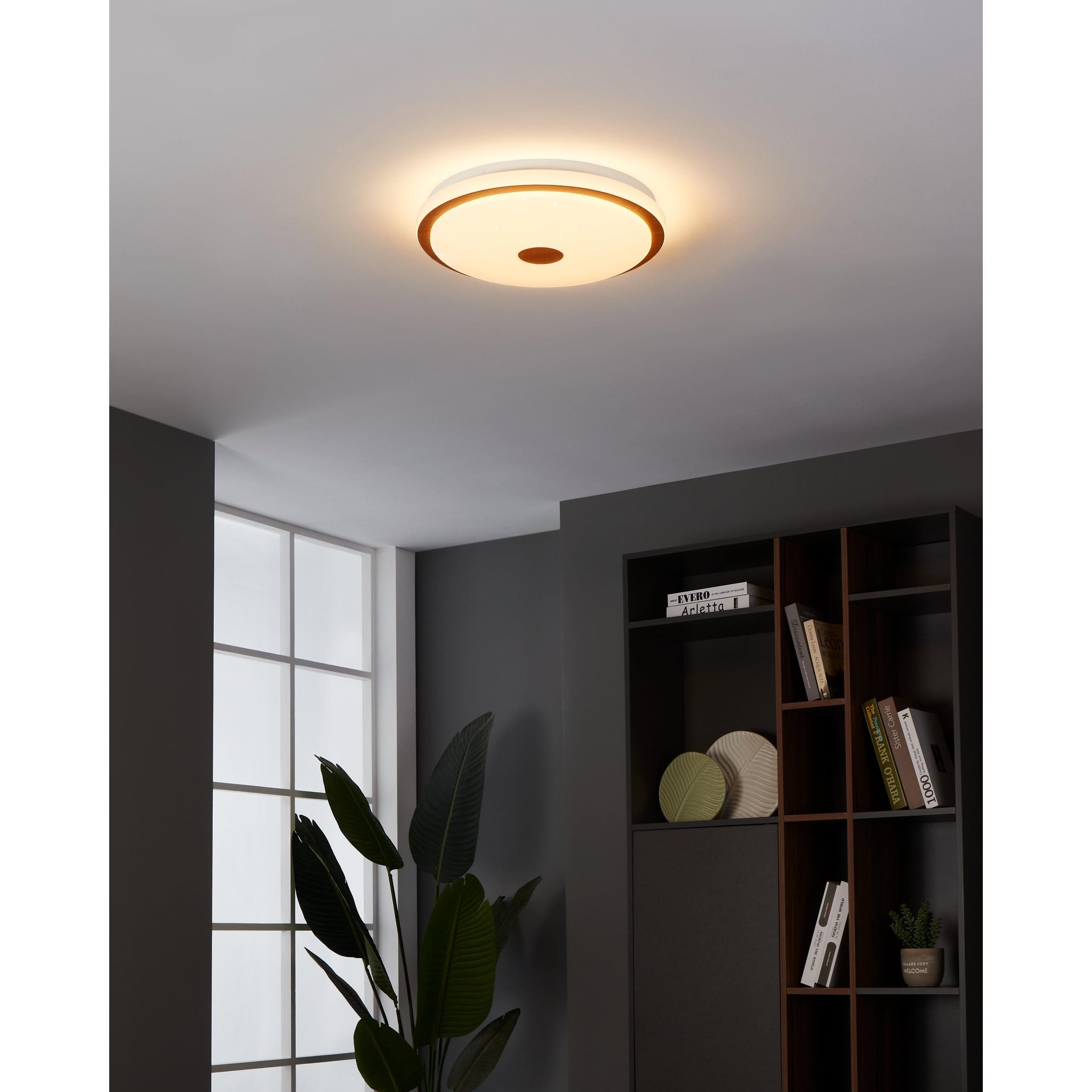 Plafonnier LED dimmable LANCIANO 1 blanc Ø38cm