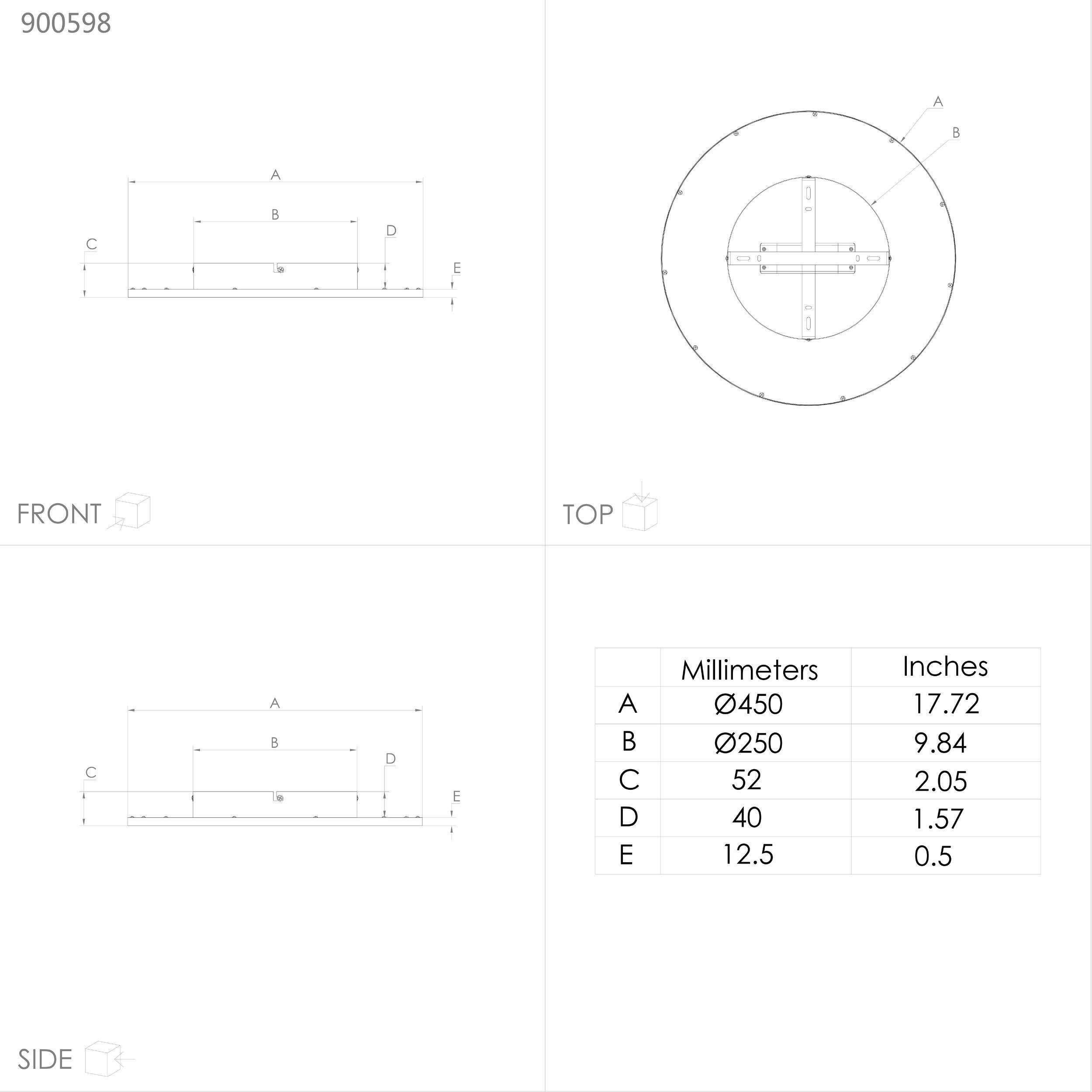 Plafonnier LED dimmable LANCIANO 1 blanc Ø38cm