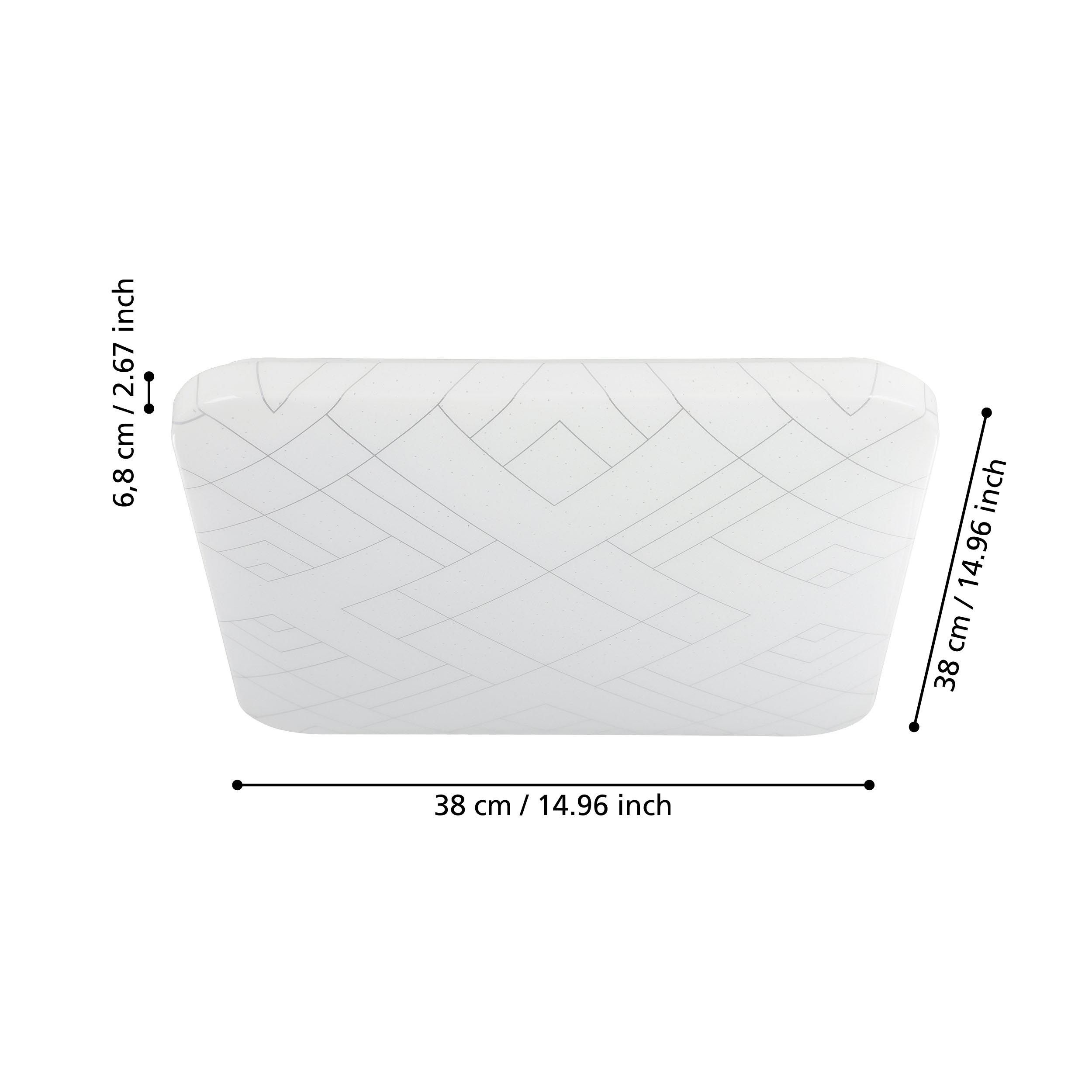 Plafonnier LED RENDE blanc L38cm