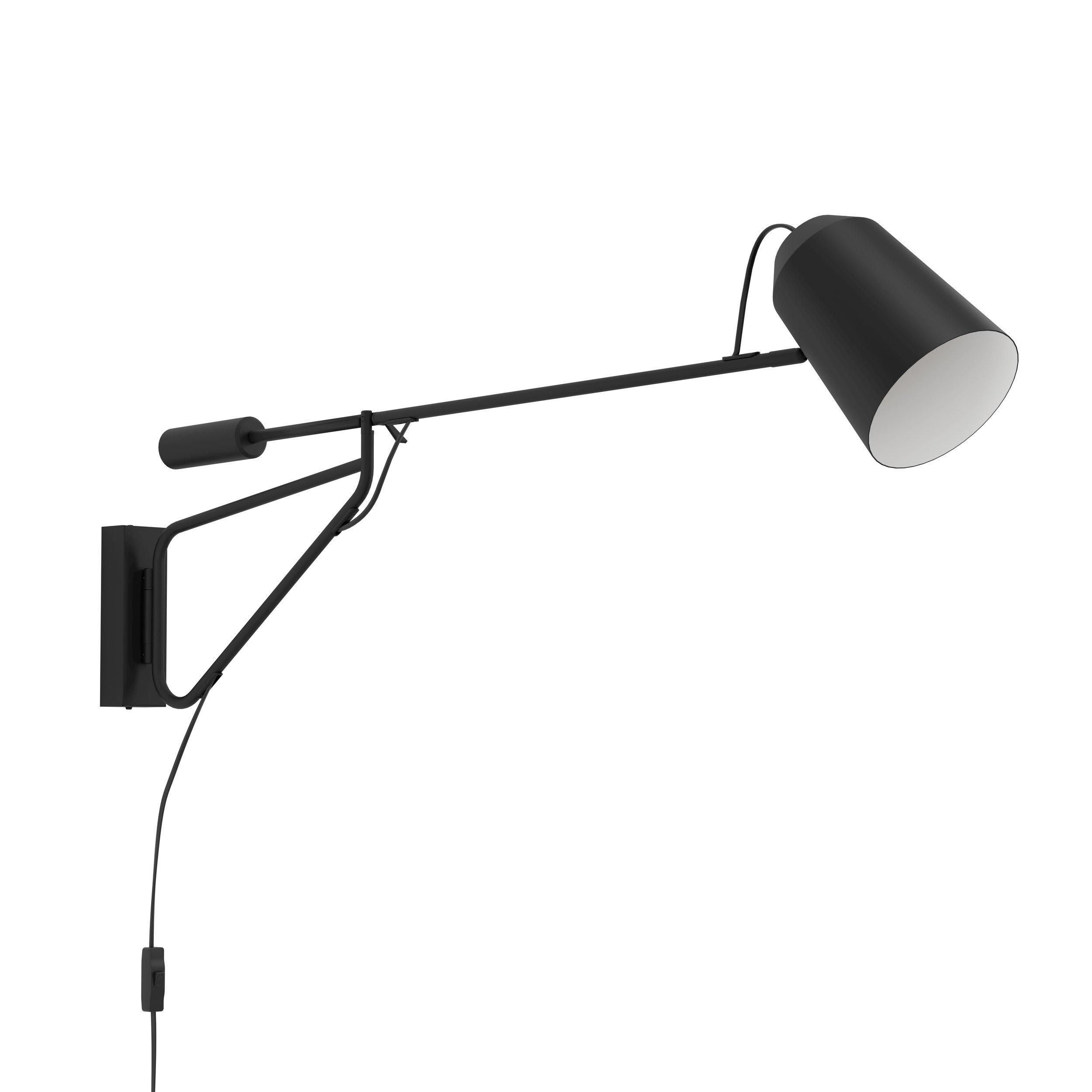Applique LORETO 1 noir H35cm