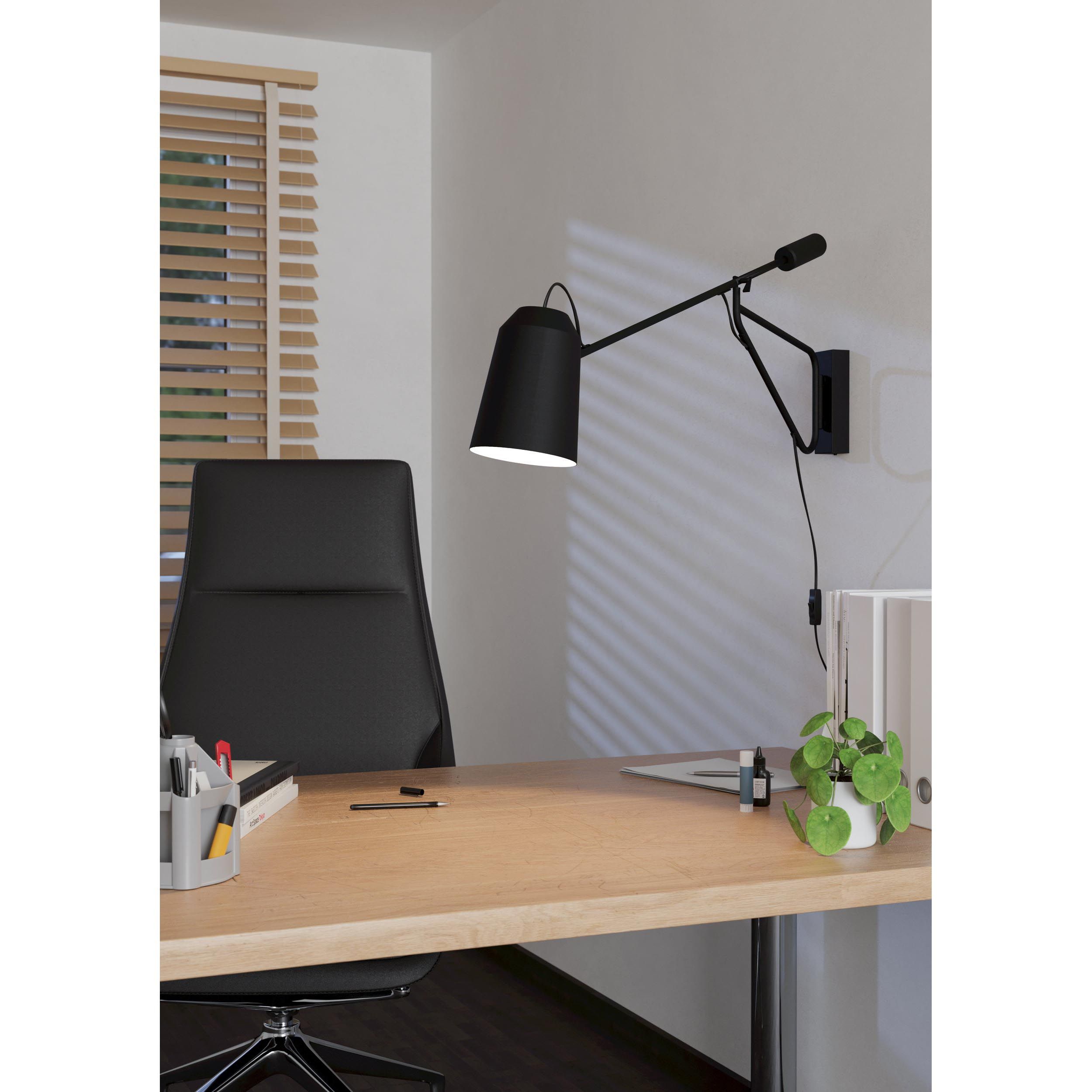 Applique LORETO 1 noir H35cm