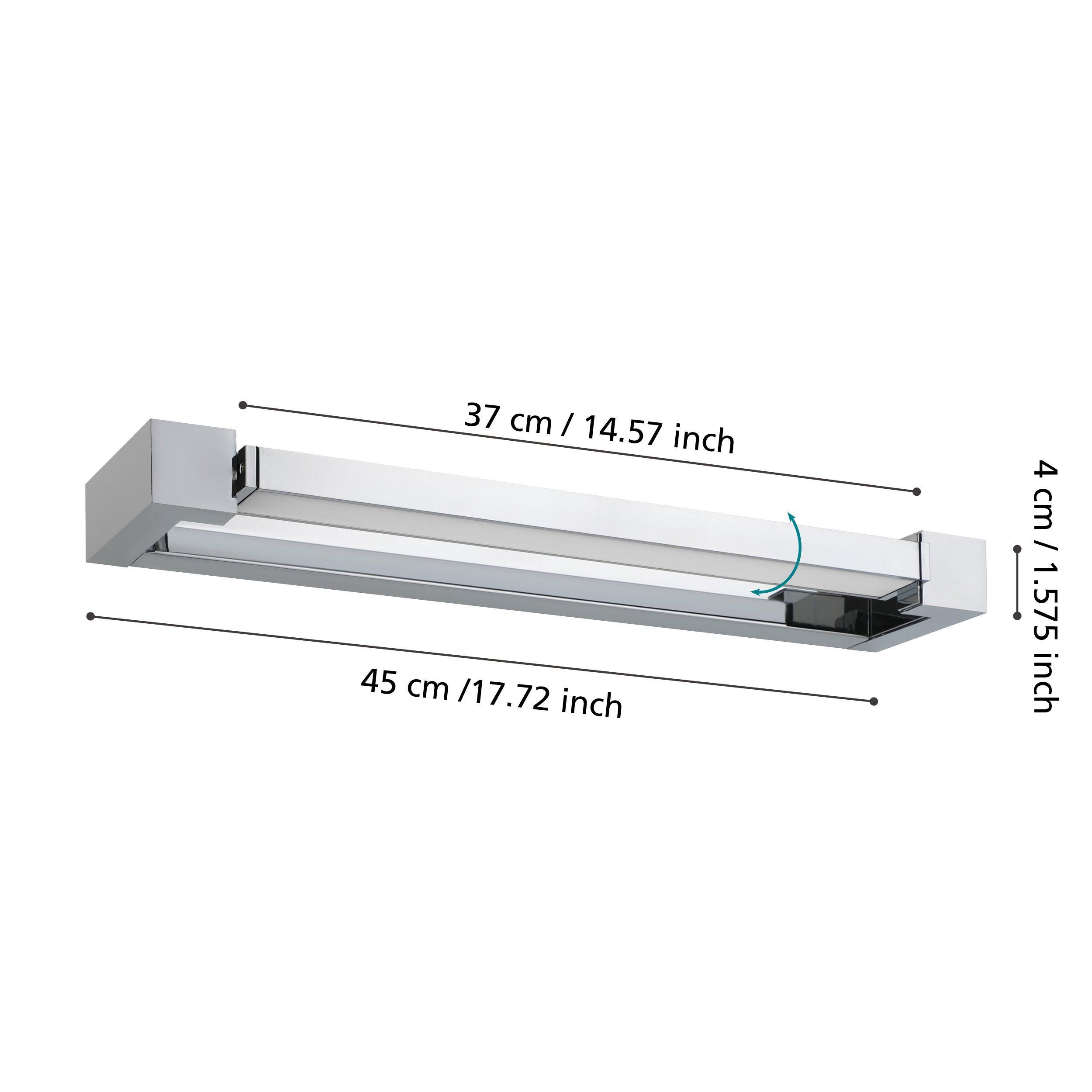 Applique LED GEMILIANA argenté Ø45cm