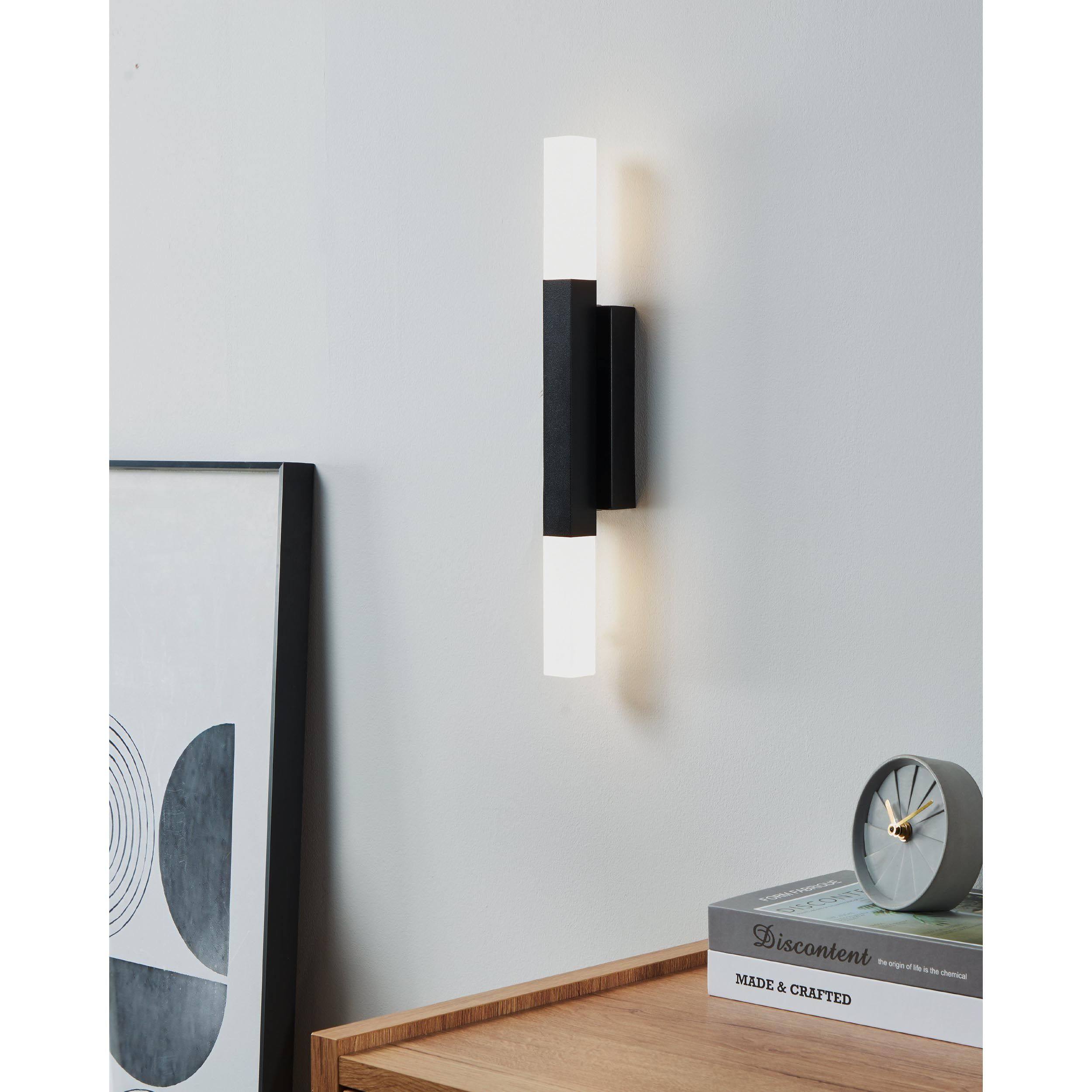 Applique LED ALCUDIA noir L42cm