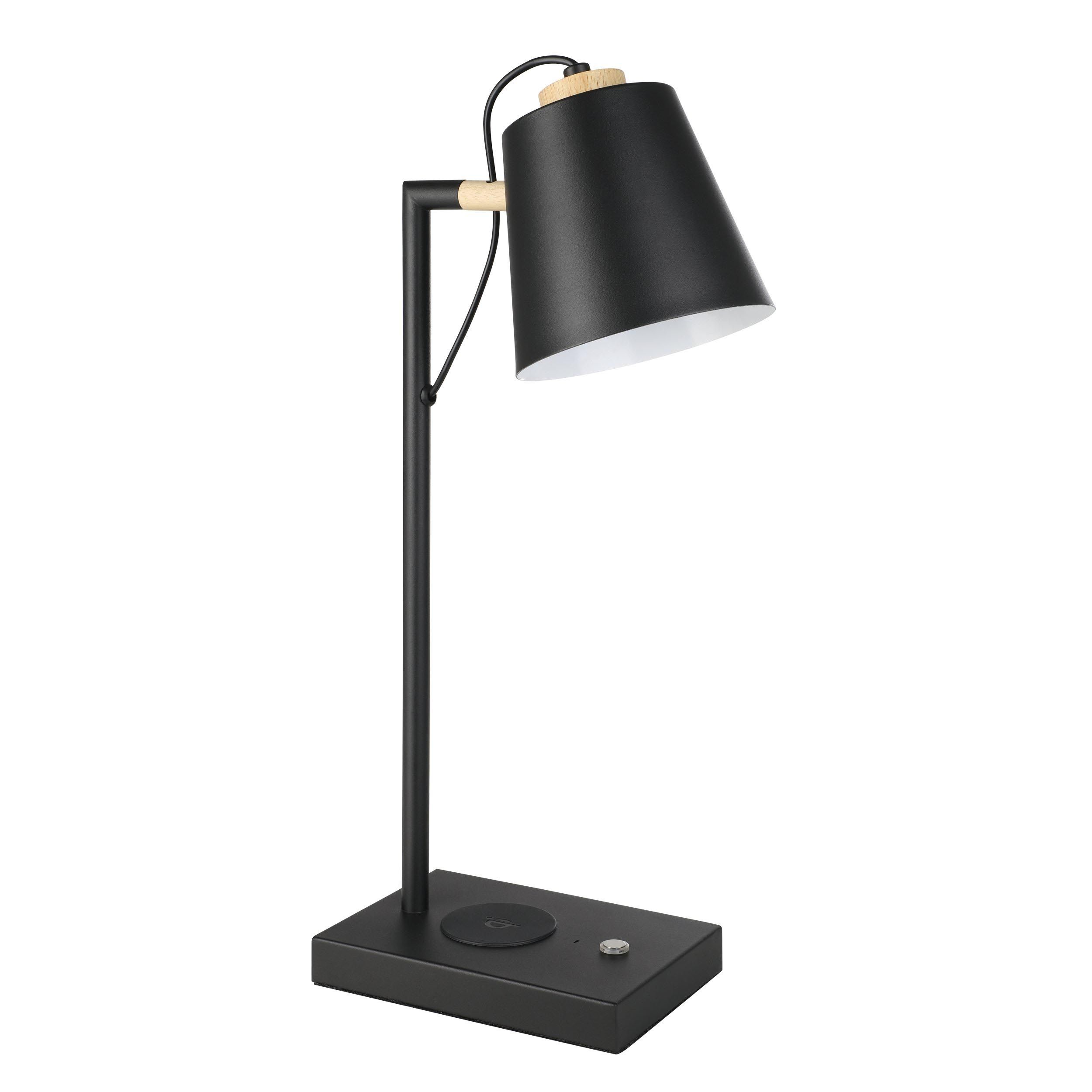 Lampe de bureau LED LACEY-QI noir H50cm