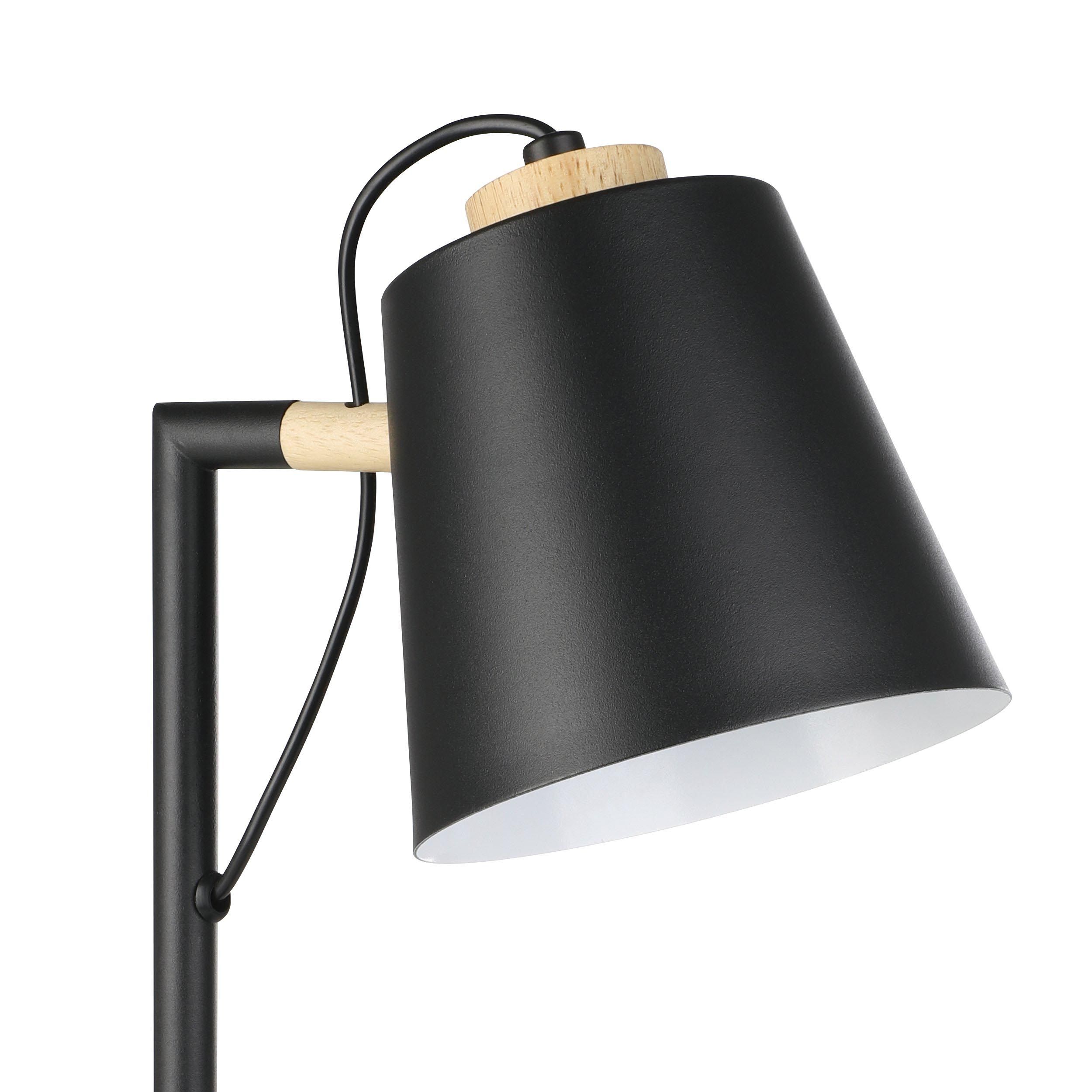 Lampe de bureau LED LACEY-QI noir H50cm