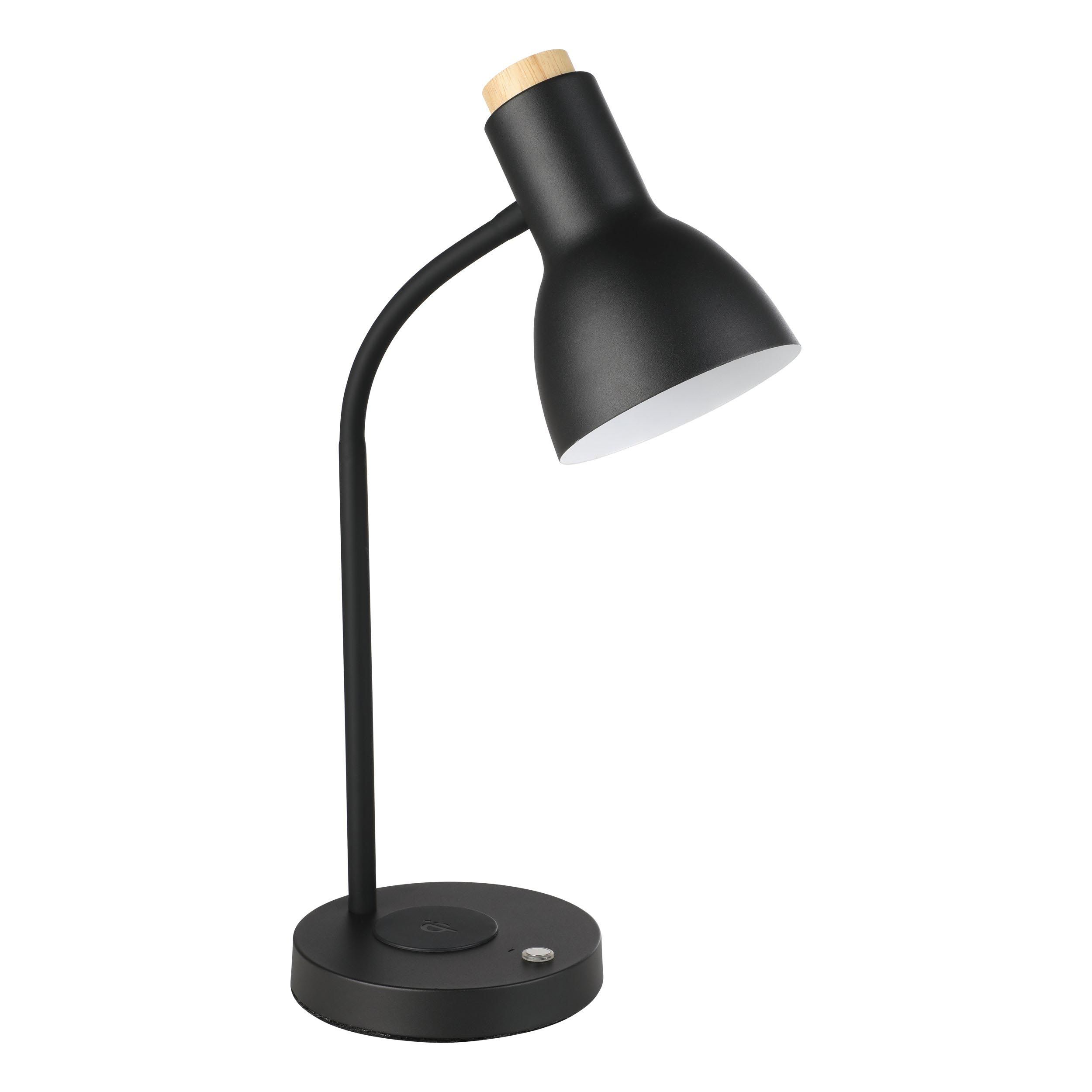 Lampe de bureau LED VERADAL-QI noir H45cm