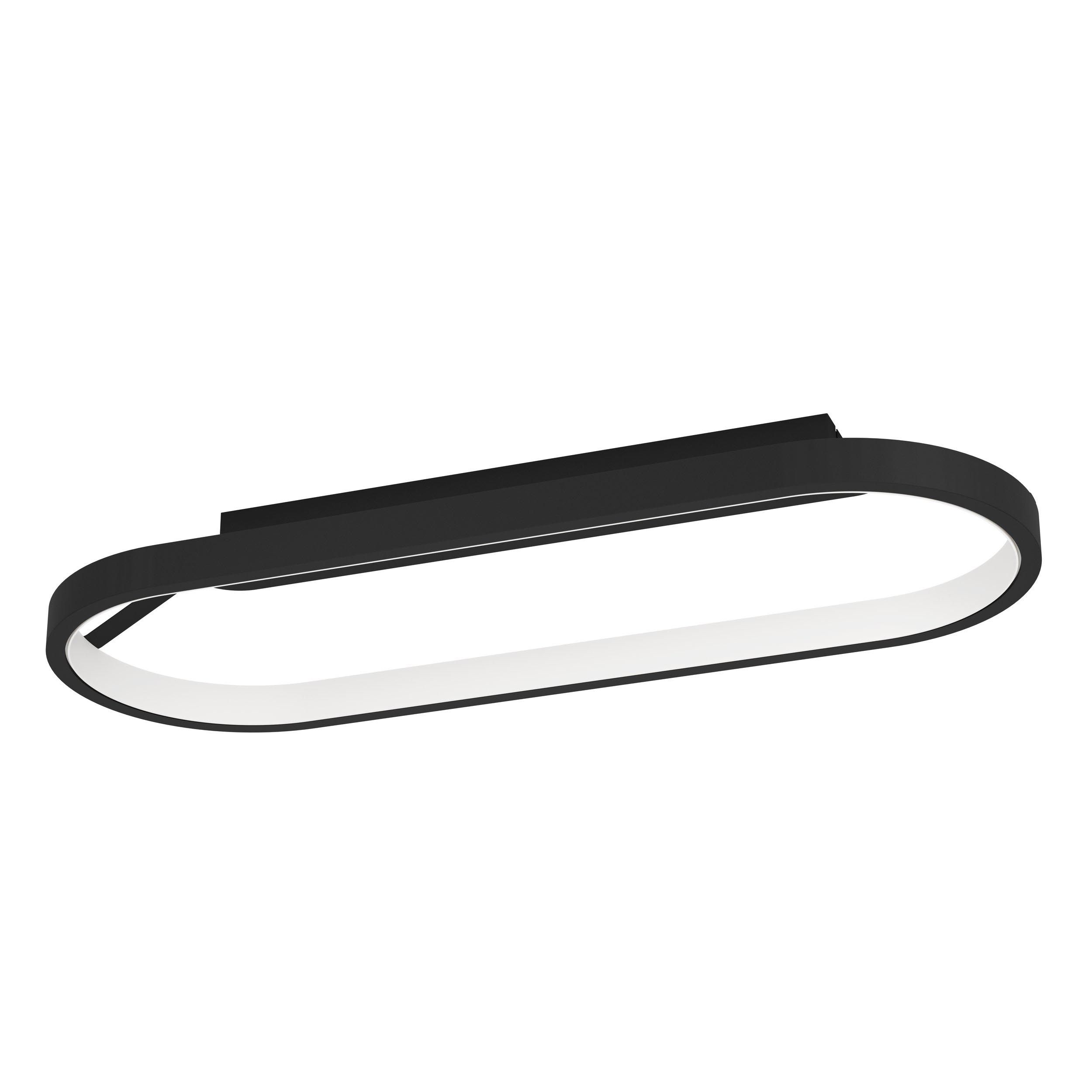 Plafonnier LED CODRIALES noir Ø16cm